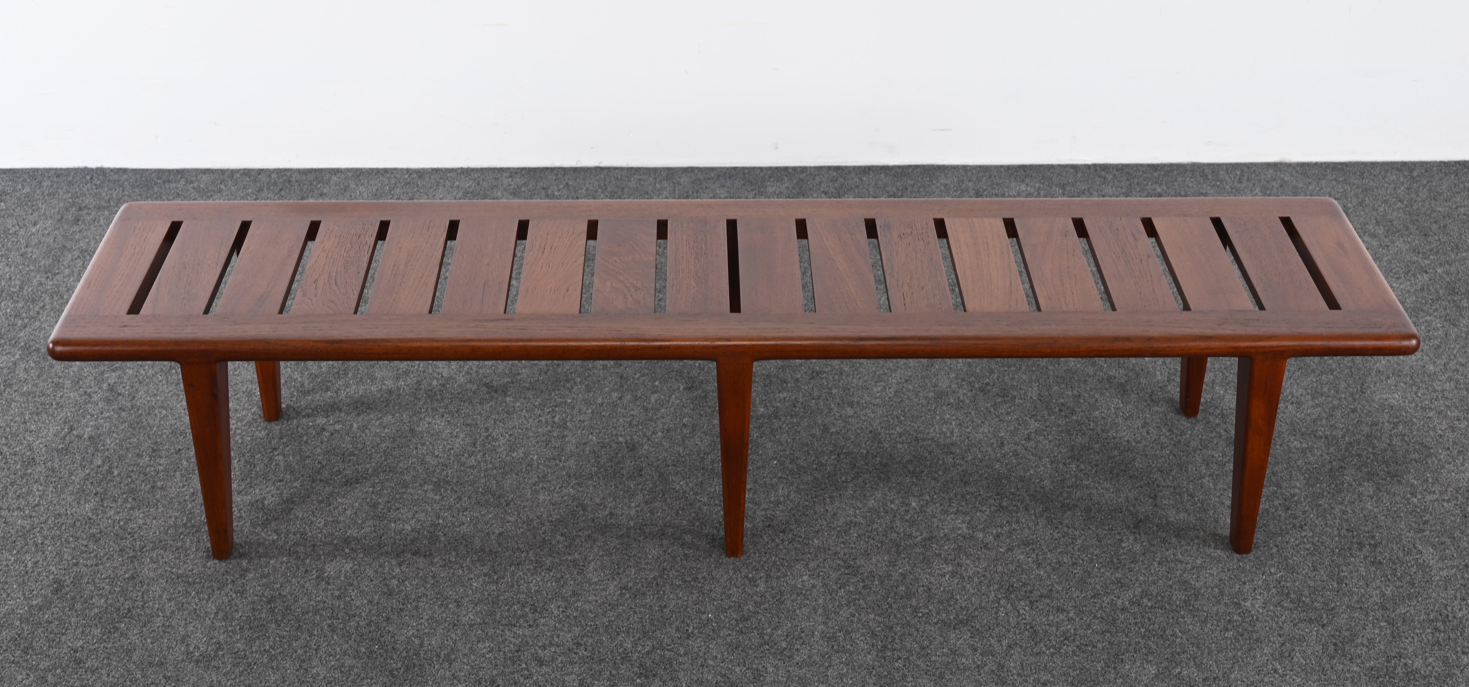 Scandinavo moderno Panchina Hans Wegner modello JH 574, Johannes Hansen, Danimarca, anni '50 in vendita