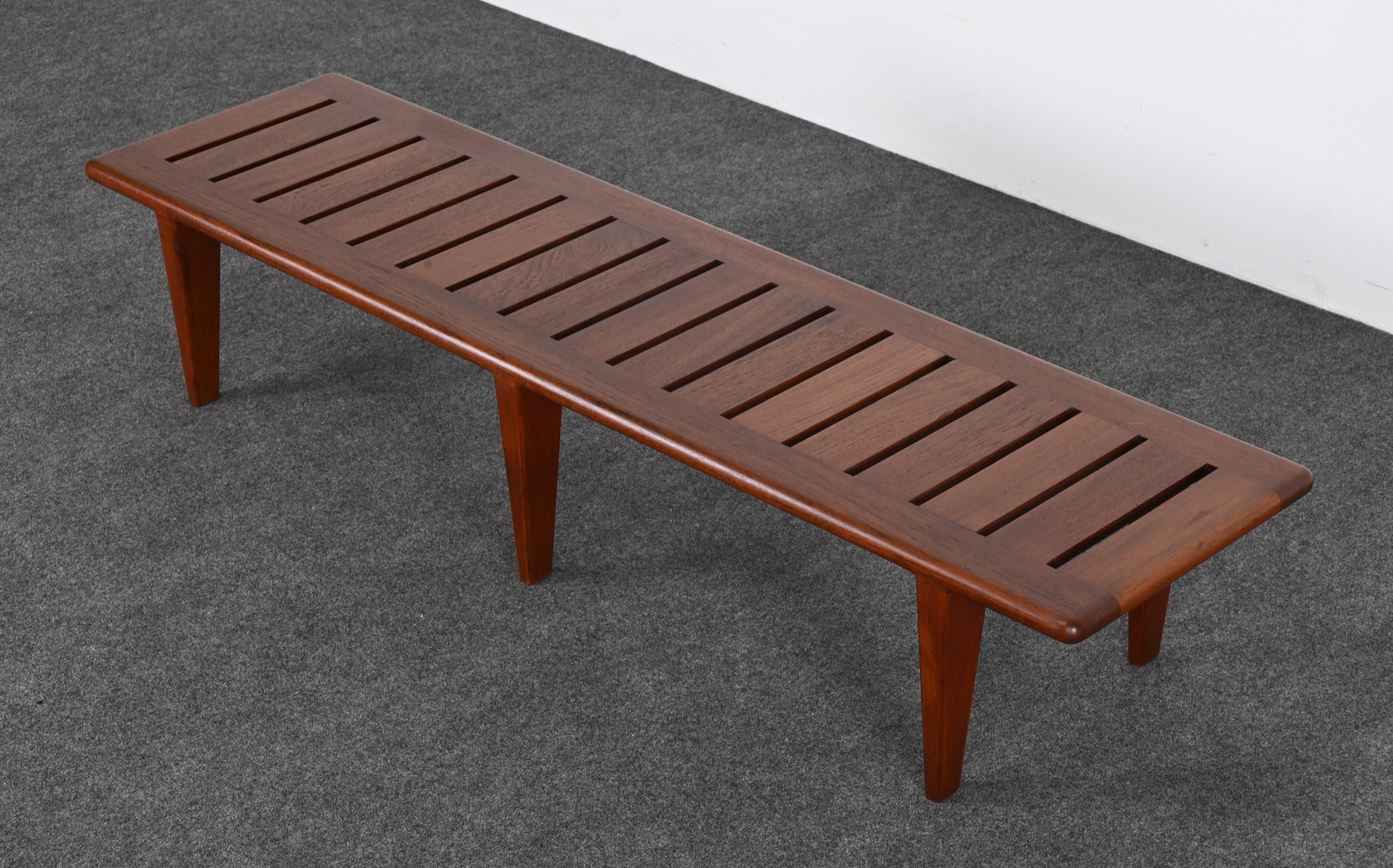 Panchina Hans Wegner modello JH 574, Johannes Hansen, Danimarca, anni '50 In condizioni buone in vendita a Hamburg, PA