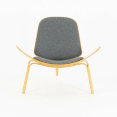 Hans Wegner Carl Hansen Danemark CH07 Chaise longue Shell Chêne laqué