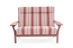 Striped 1960's Sofa by Hans J. Wegner for GETAMA