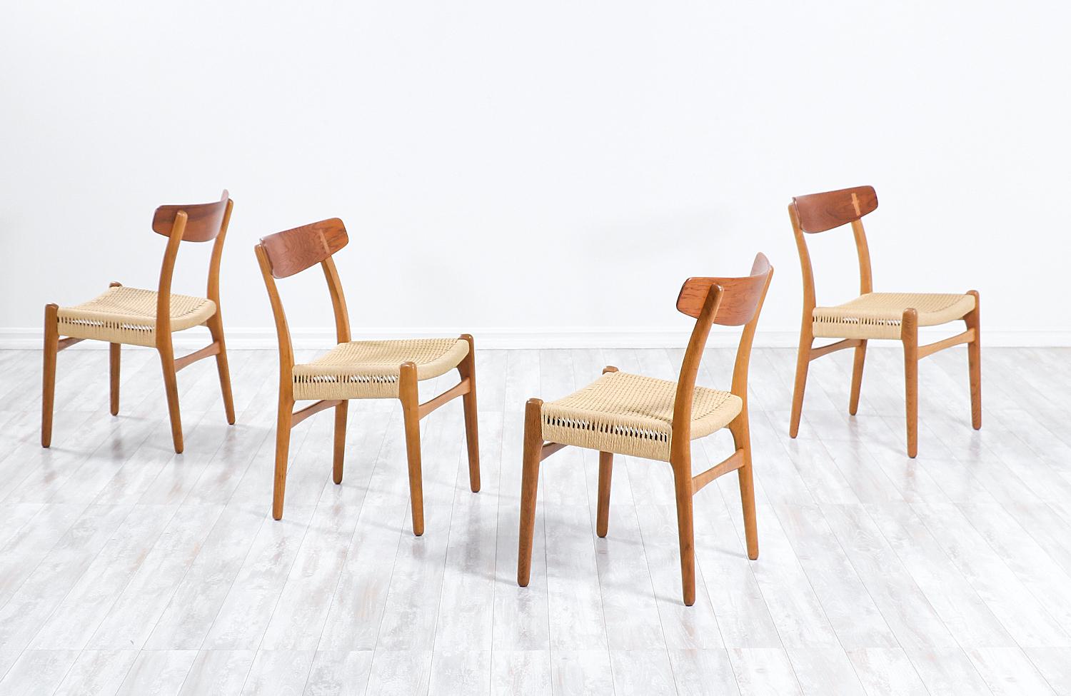 Mid-Century Modern Hans Wegner CH-23 Dining Chairs for Carl Hansen & Søn
