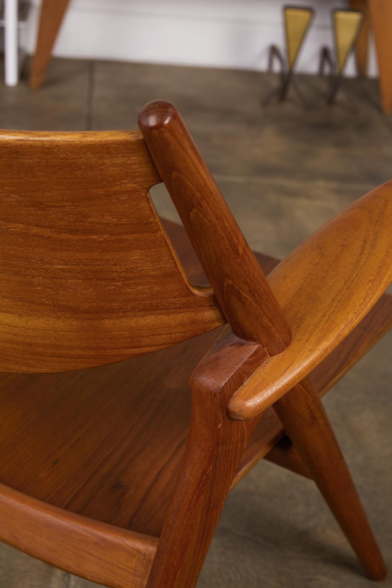 Hans Wegner CH-28 Sawbuck Lounge Chair 3
