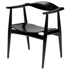 Hans Wegner CH-35 Black Painted Armchair, 1959