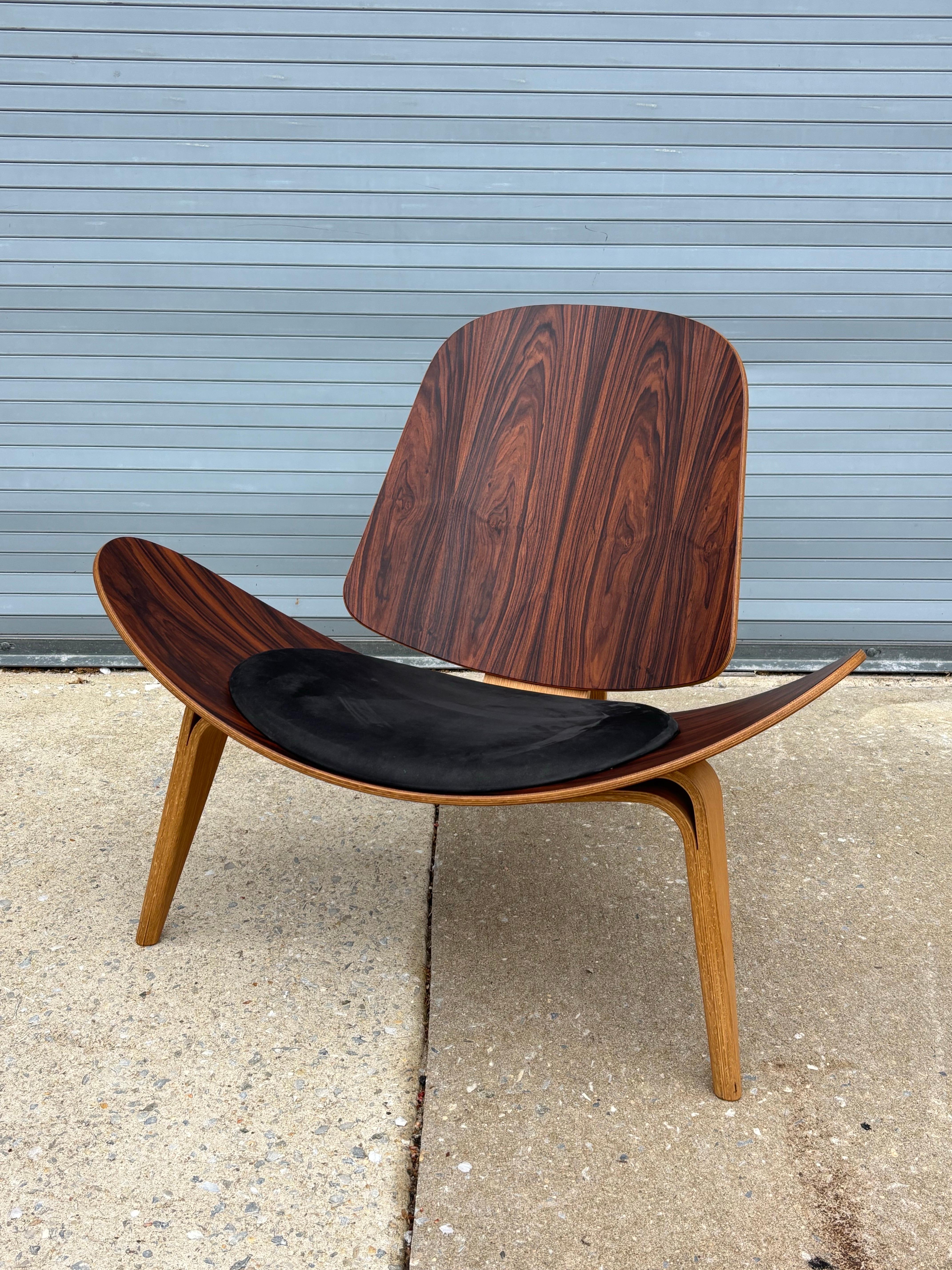 Hans Wegner CH07 J60P Sedia Anniversary Shell in palissandro per Hansen In condizioni ottime in vendita a Philadelphia, PA