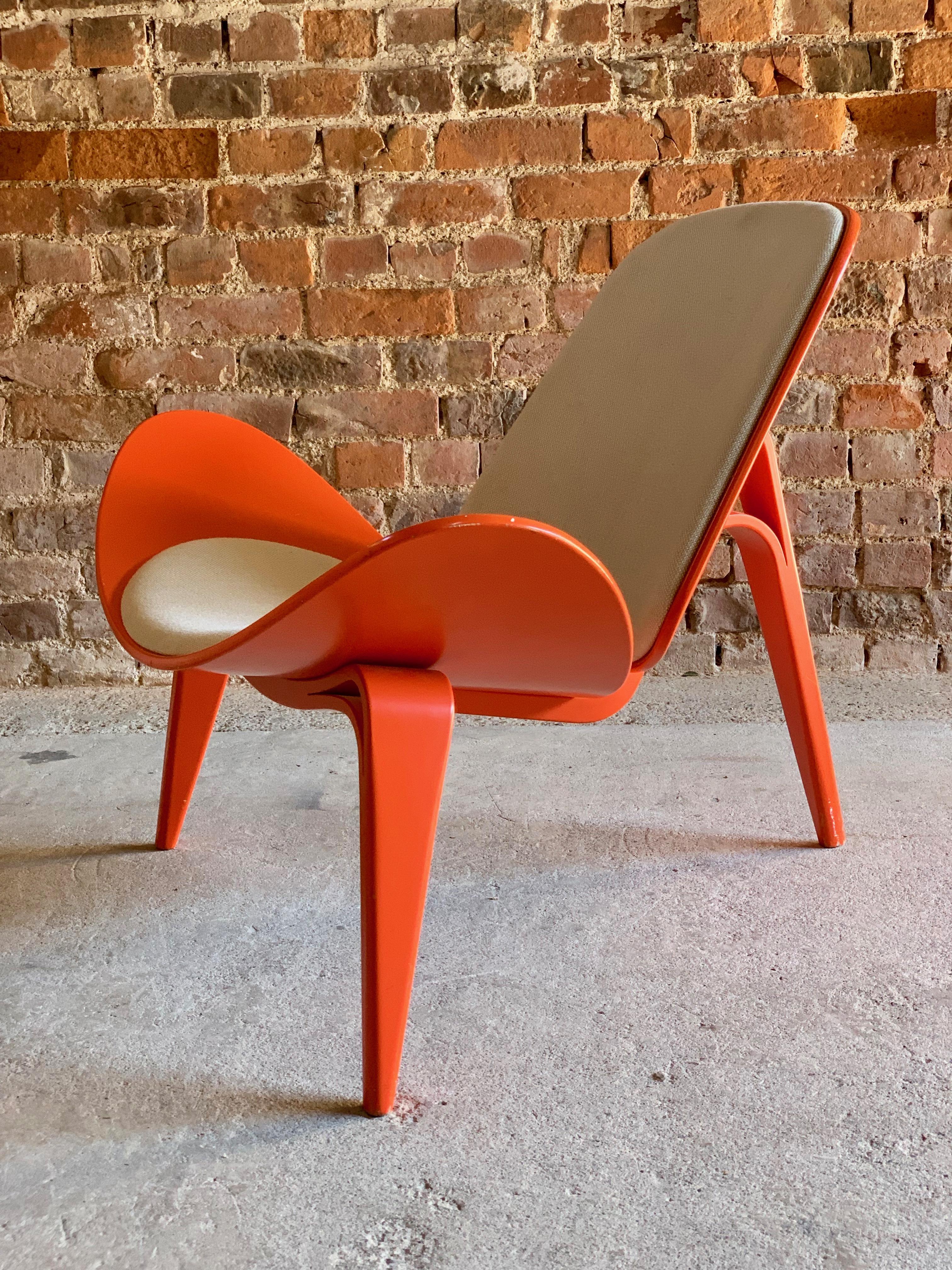 Hans Wegner CH07 Shell Chair Carl Hansen & Son Denmark, Midcentury Danish 2