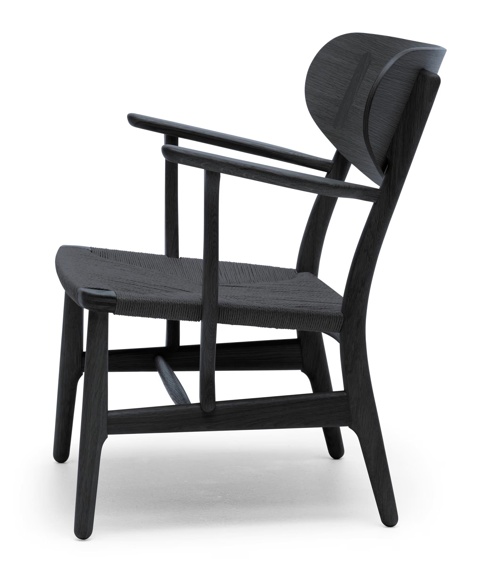 Hans Wegner 'CH22' Chair in Black Painted Oak for Carl Hansen & Son

The story of Danish Modern begins in 1908 when Carl Hansen opened his first workshop. His firm commitment to beauty, comfort, refinement, and craftsmanship is evident in iconic