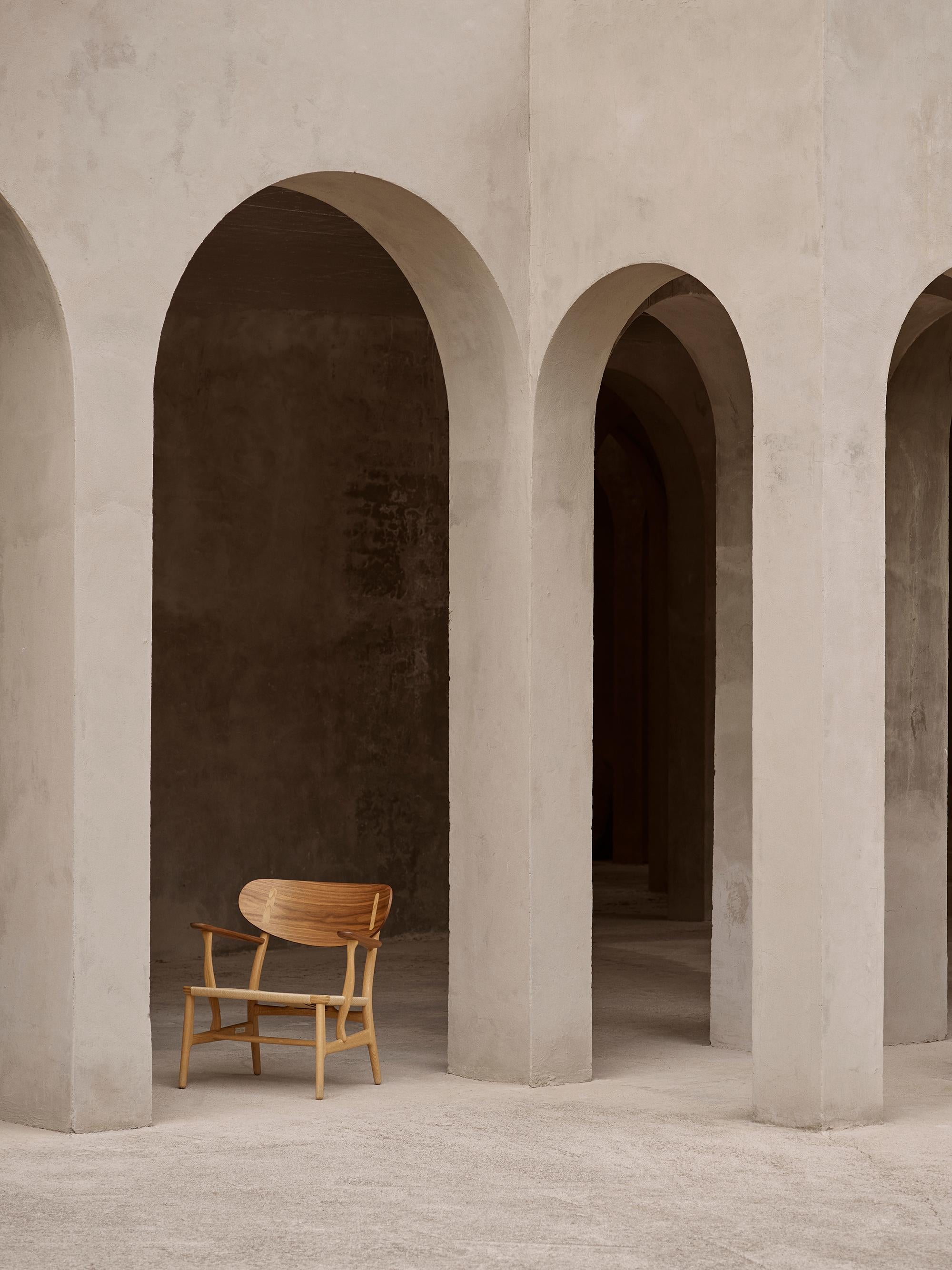 Mid-Century moderno Sedia 'CH22' di Hansen in Oak e olio di teak per Carl Hansen & Son in vendita