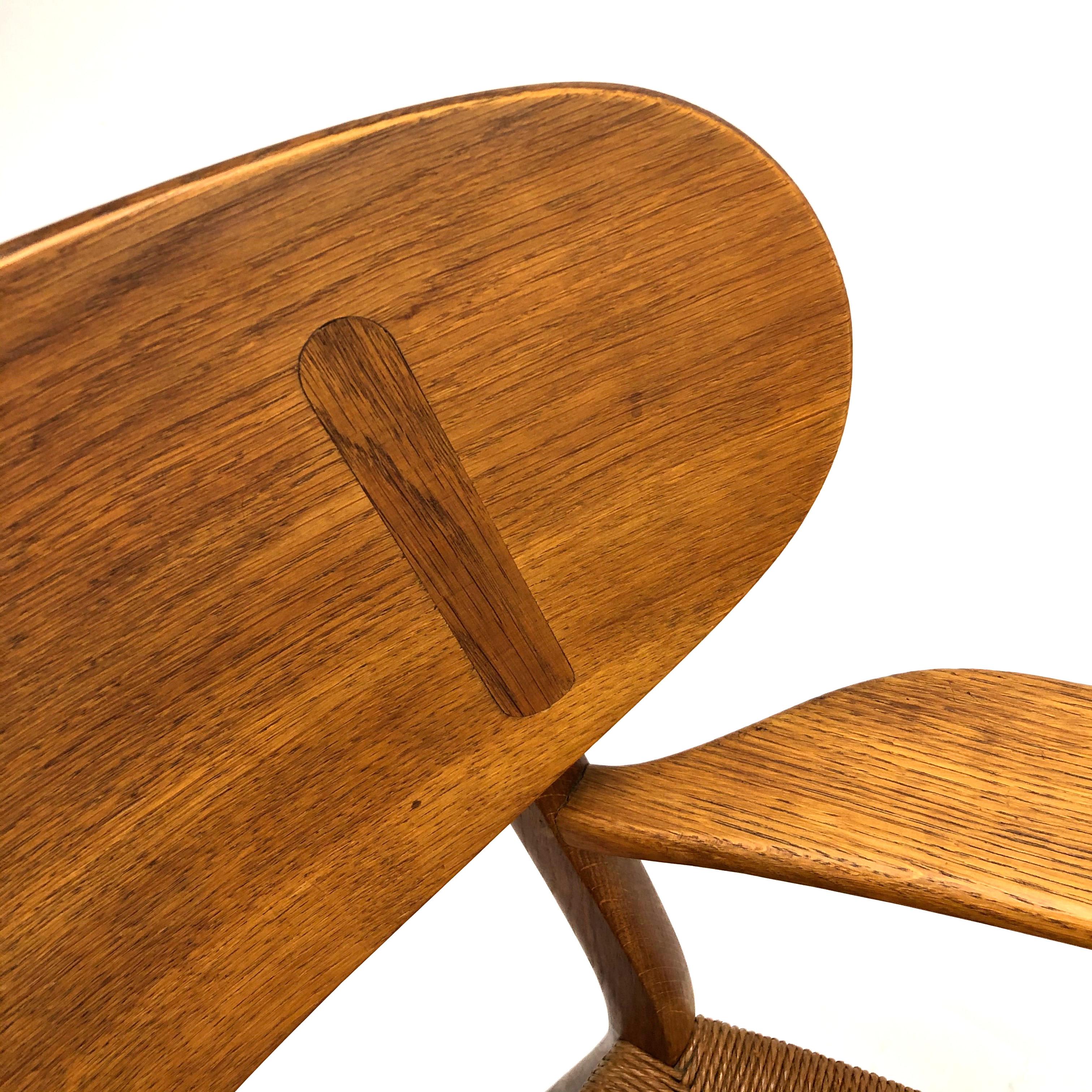 Hans Wegner CH22 Lounge Chair in Teak and Oak 1