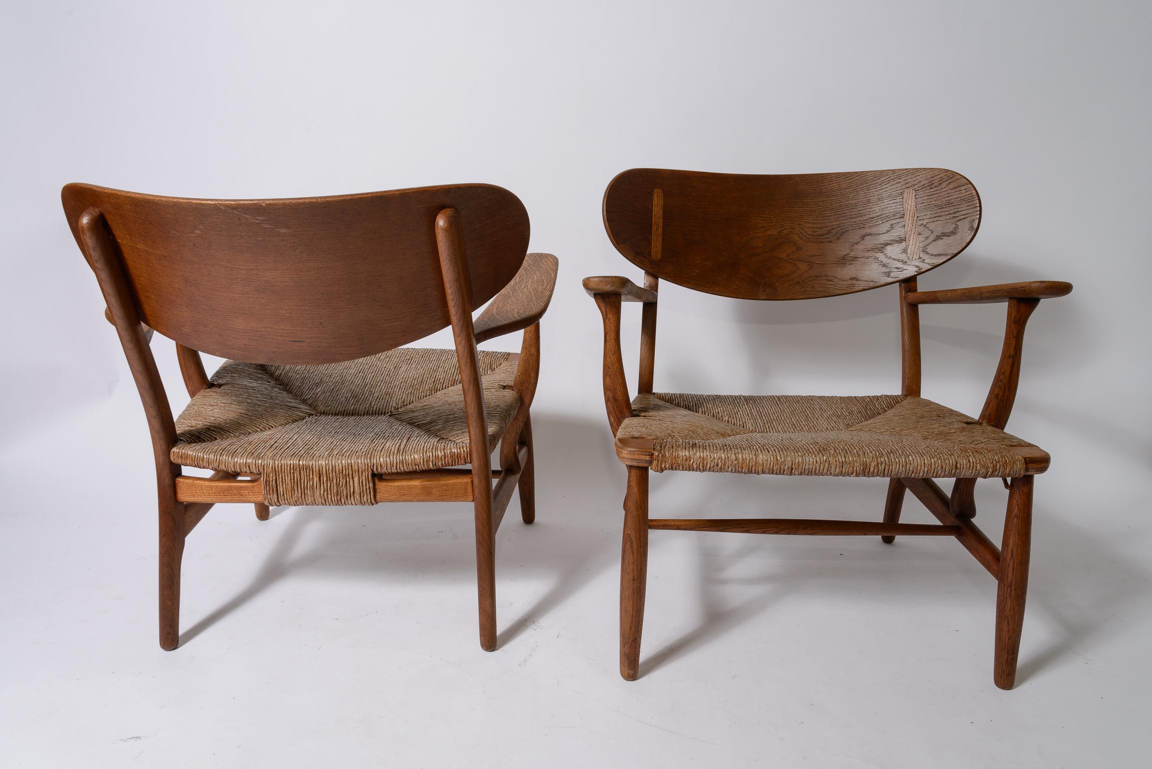Hans Wegner CH22 Loungesessel im Zustand „Gut“ im Angebot in West Palm Beach, FL