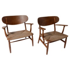 Hans Wegner CH22 Lounge Chairs