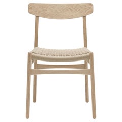 Hans Wegner 'CH23' Stuhl aus Eiche, weißes Öl und natürliches Papierkordel für Carl Hansen & Sohn, Hans Wegner