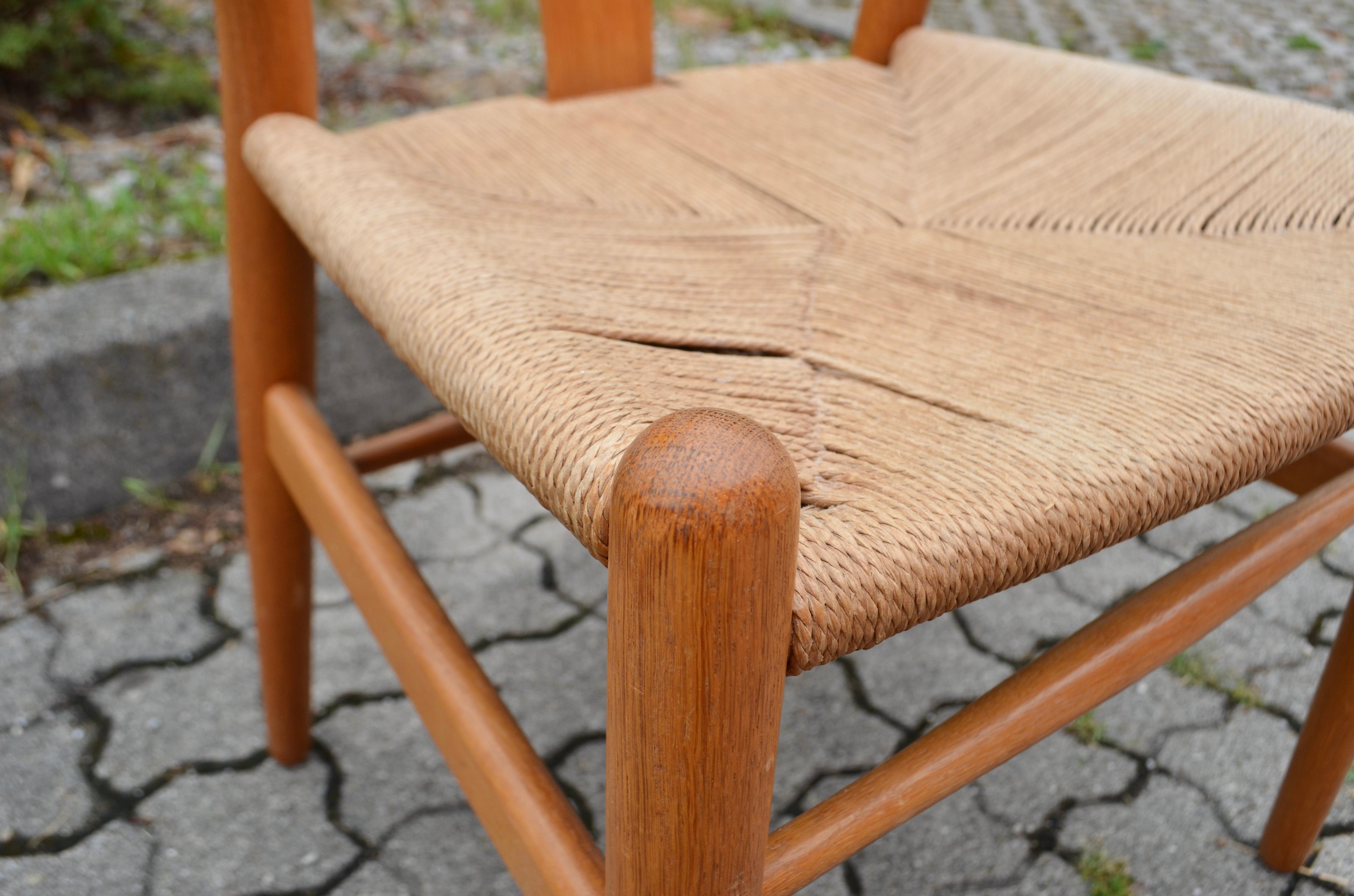 Hans Wegner CH24 Vintage Oak Wishbone Y Chair for Carl Hansen Set of 4 For Sale 11