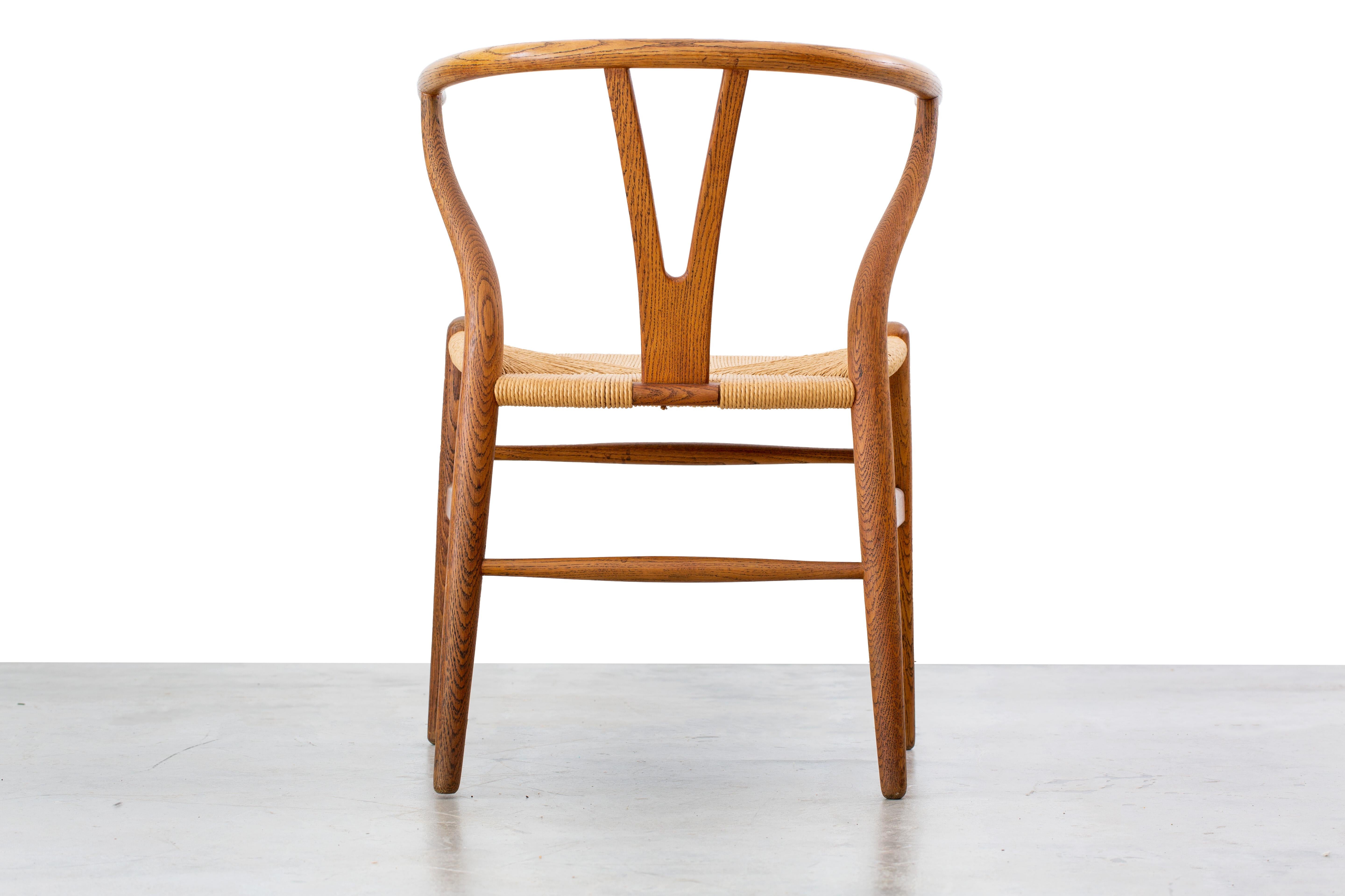 wishbone oak chair