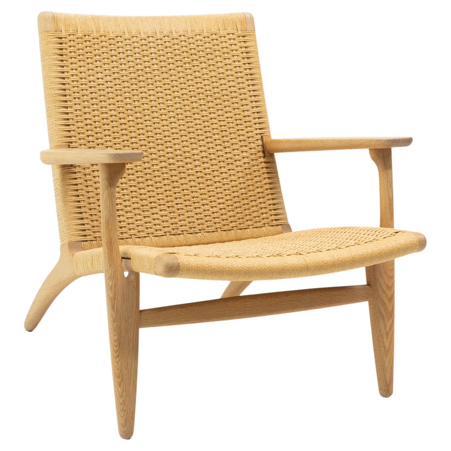 Hans Wegner CH25 Lounge Chair for Carl Hansen in vendita