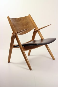 Hans Wegner CH28 Sawback Lounge Chair Danish Modern Icon by Carl Hansen & Søn