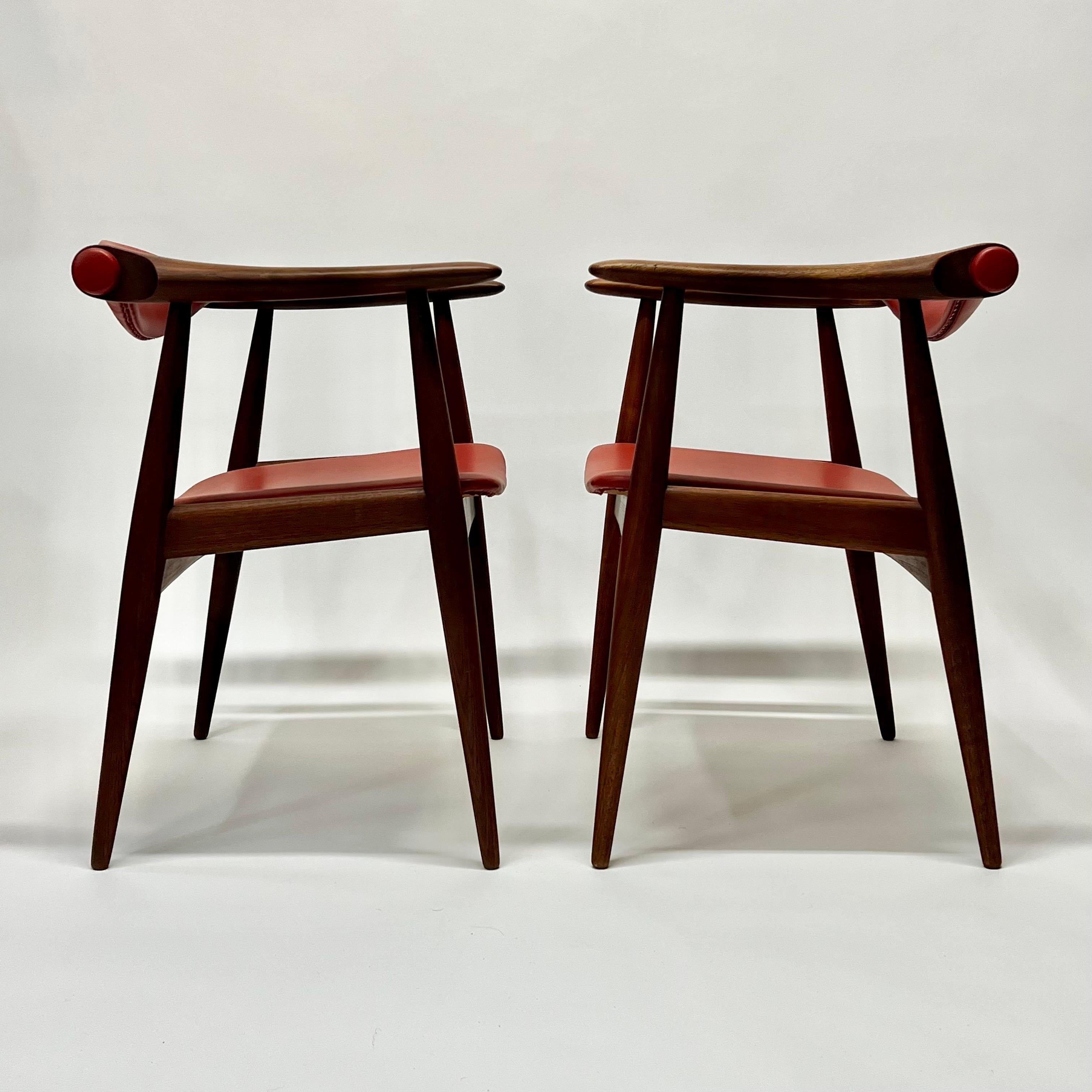 Mid-Century Modern Hans Wegner CH34 Armchairs, 1960s