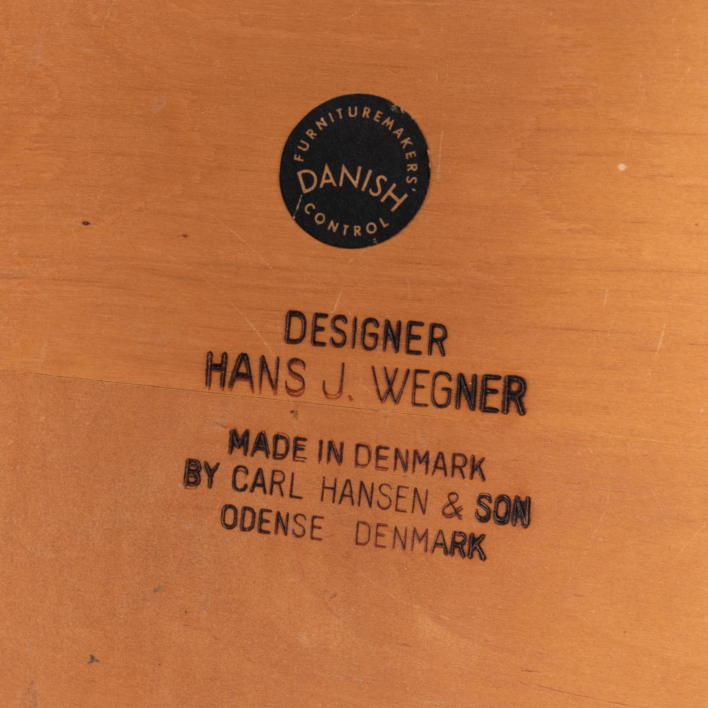 Hans Wegner CH34 Chair in Teak and Cognac Leather for Carl Hansen & Søn, Denmark 14