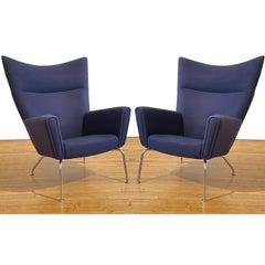 Hans Wegner CH445 Wing Lounge Chair for Carl Hansen and Sons 2 Available