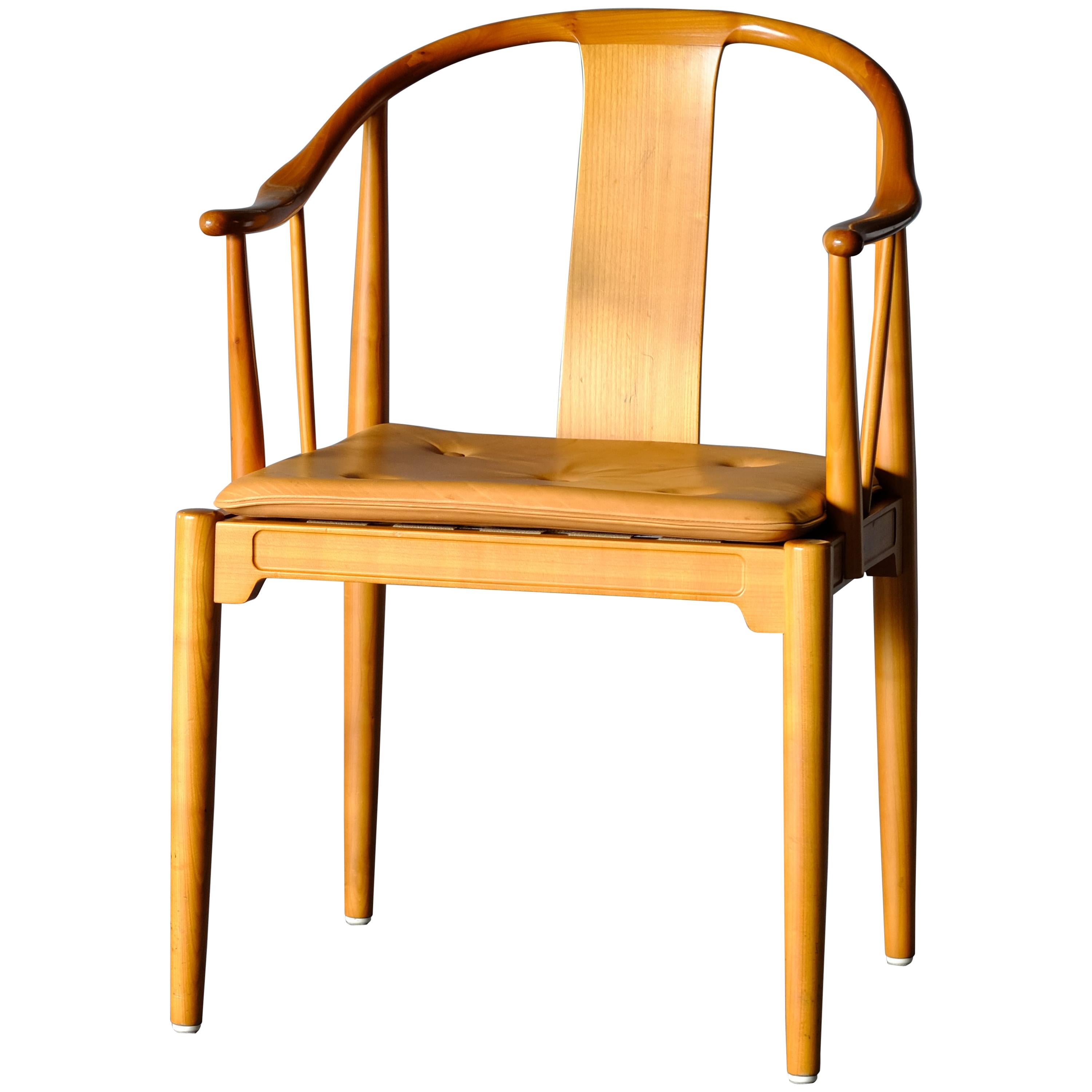 Mid Century Hans Wegner “China Chair” in Cherry For Sale