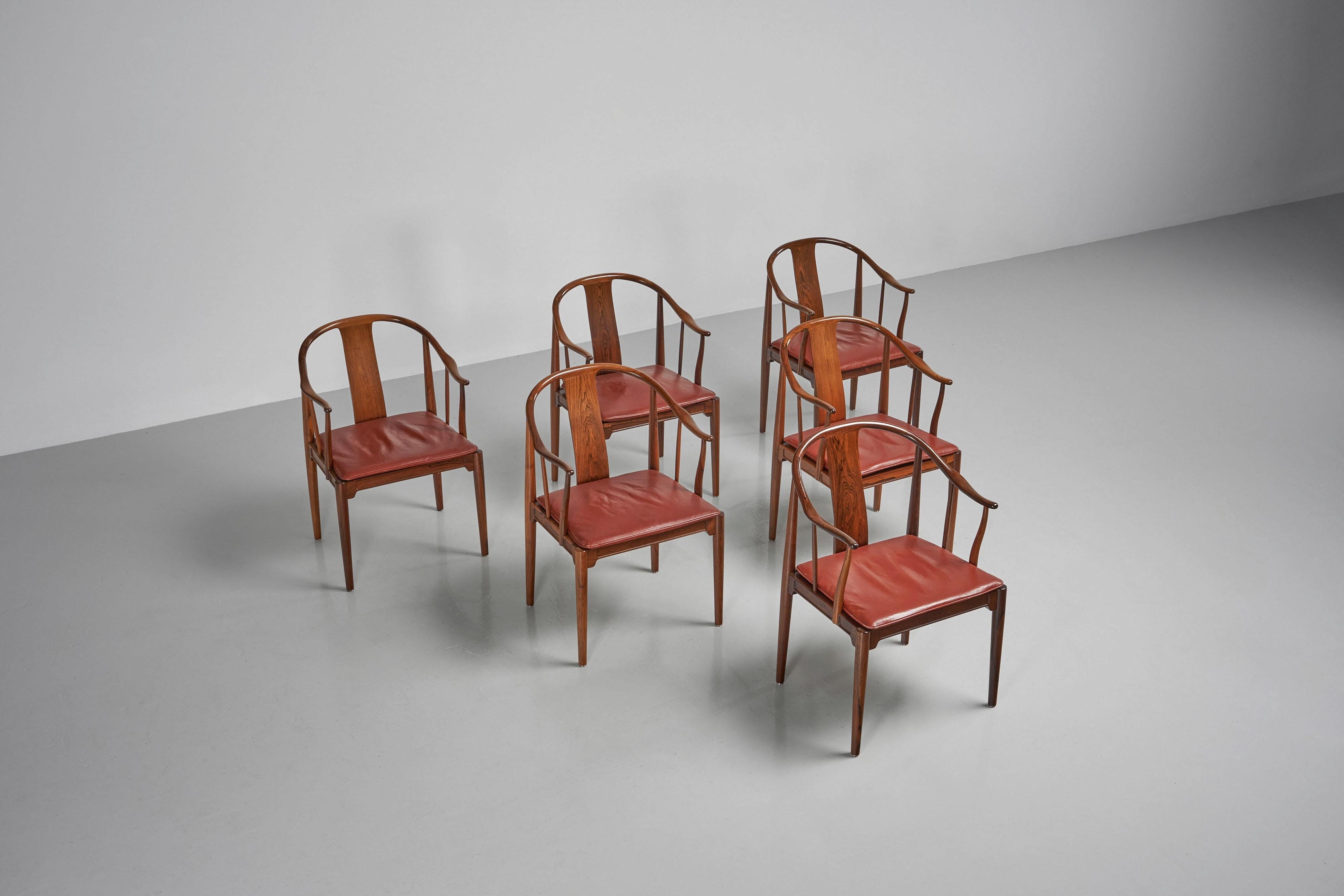Scandinavian Modern Hans Wegner China chairs by Fritz Hansen Denmark 1967 For Sale