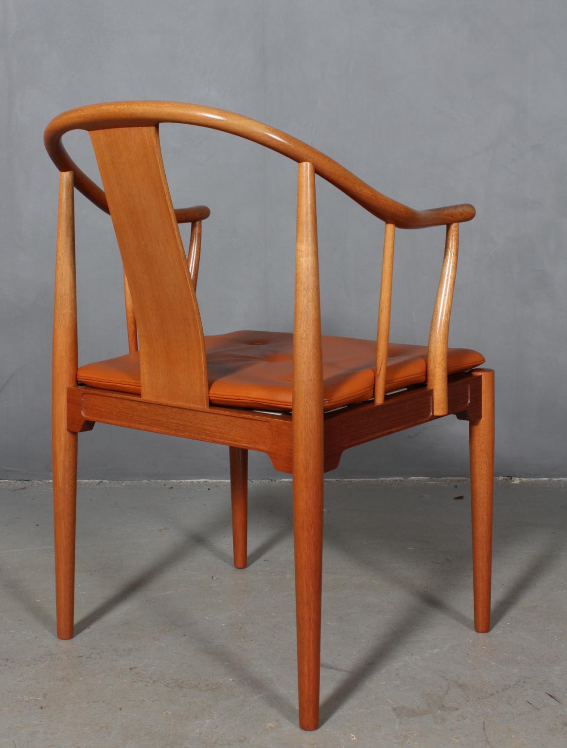 Leather Hans Wegner Chinese Chair 4283