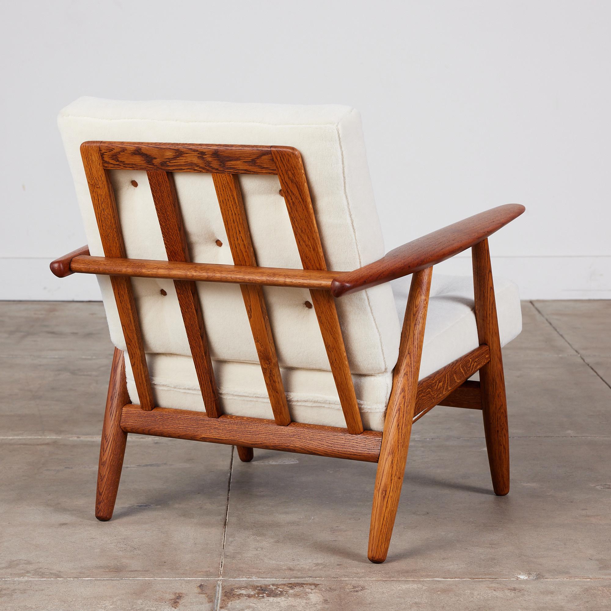 Danish Hans Wegner Cigar Lounge Chair for Getama