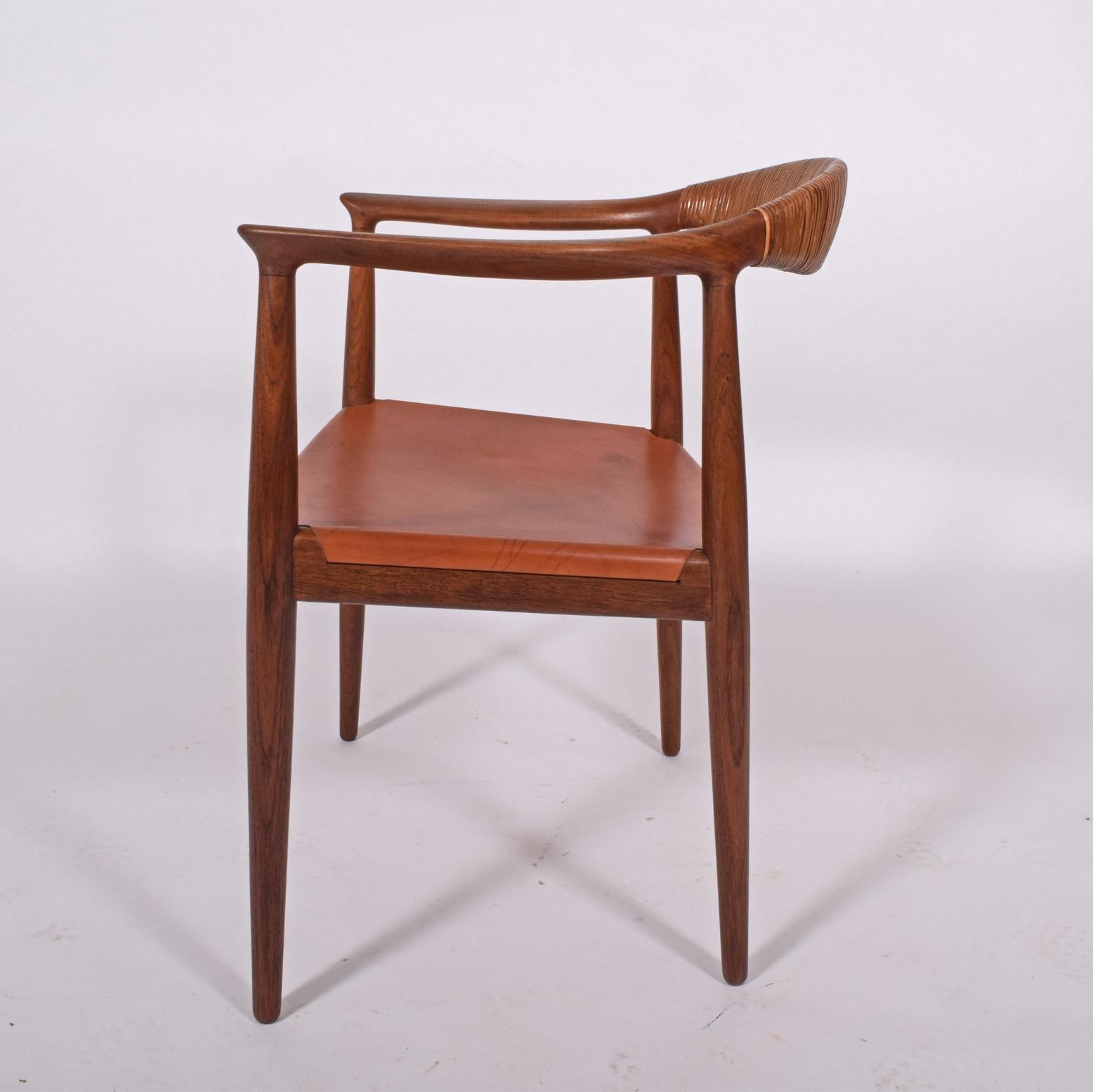 Fait main Fauteuil classique de Hans Wegner pour Johannes Hansen