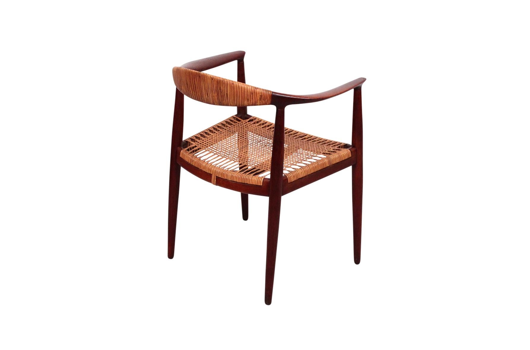 Danish Hans Wegner Classic Cane Chair