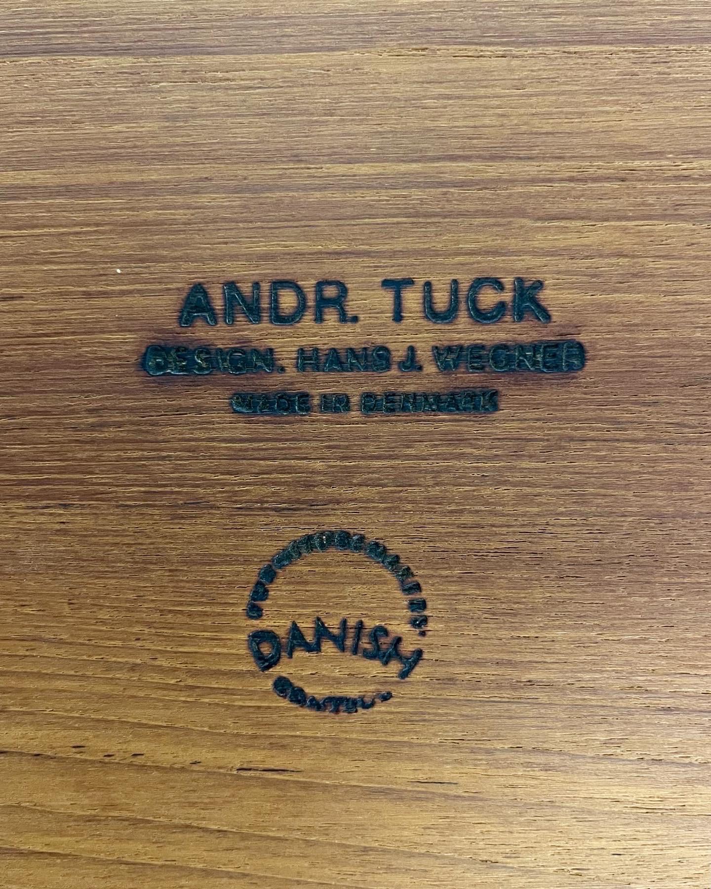 Hans Wegner Coffee Table AT10 Andreas Tuck Denmark Teak & Cane 1950s 8
