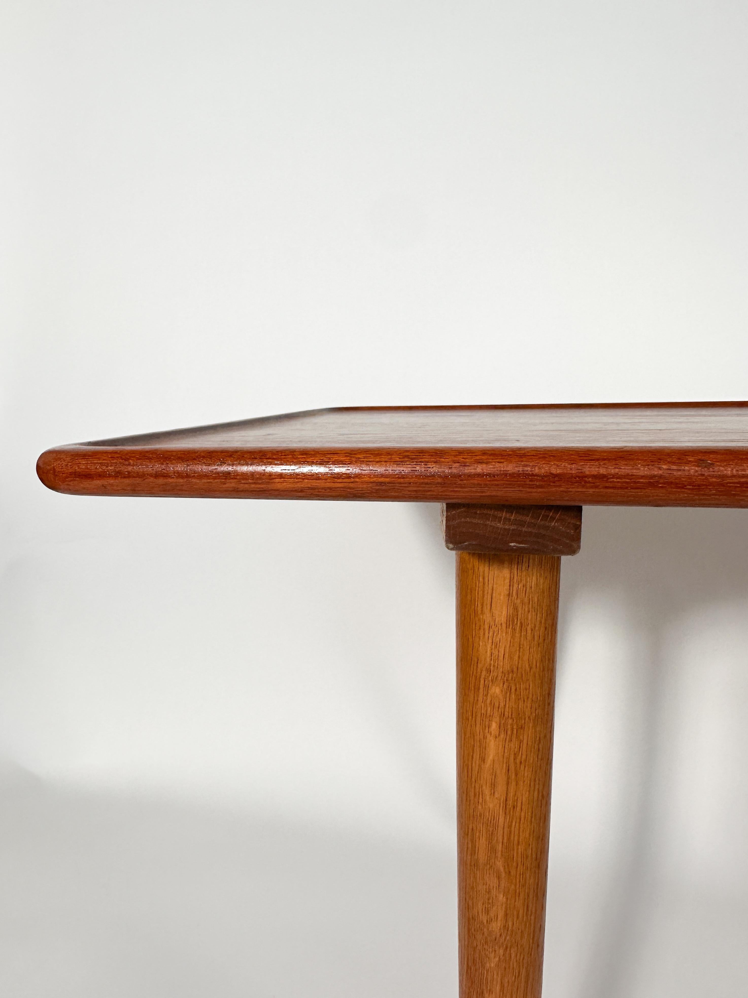 Hans Wegner Coffee Table Teak AT-11 Andreas Tuck Denmark 1950s For Sale 1