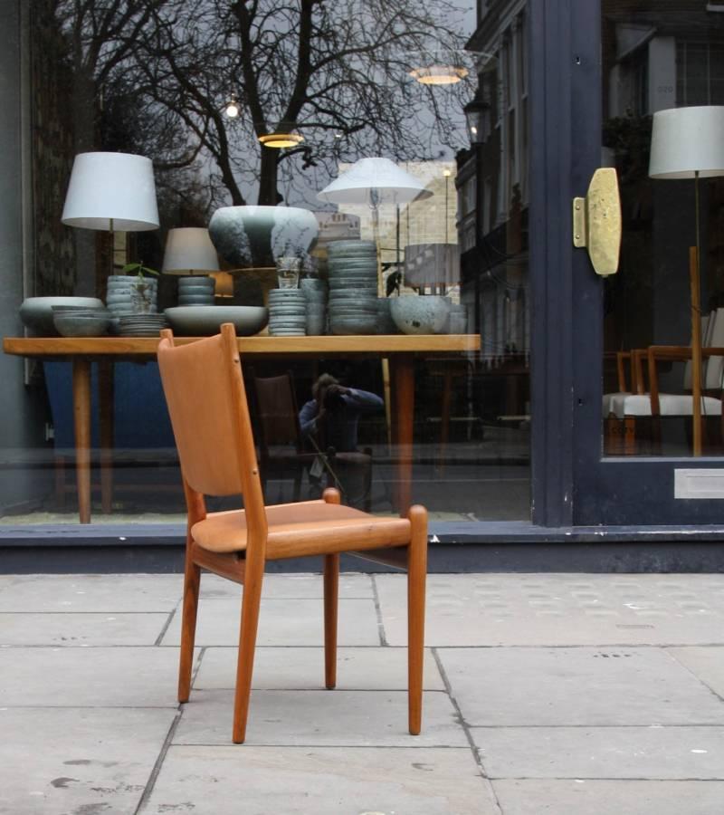 Hans Wegner Cognac Leather Chair 3