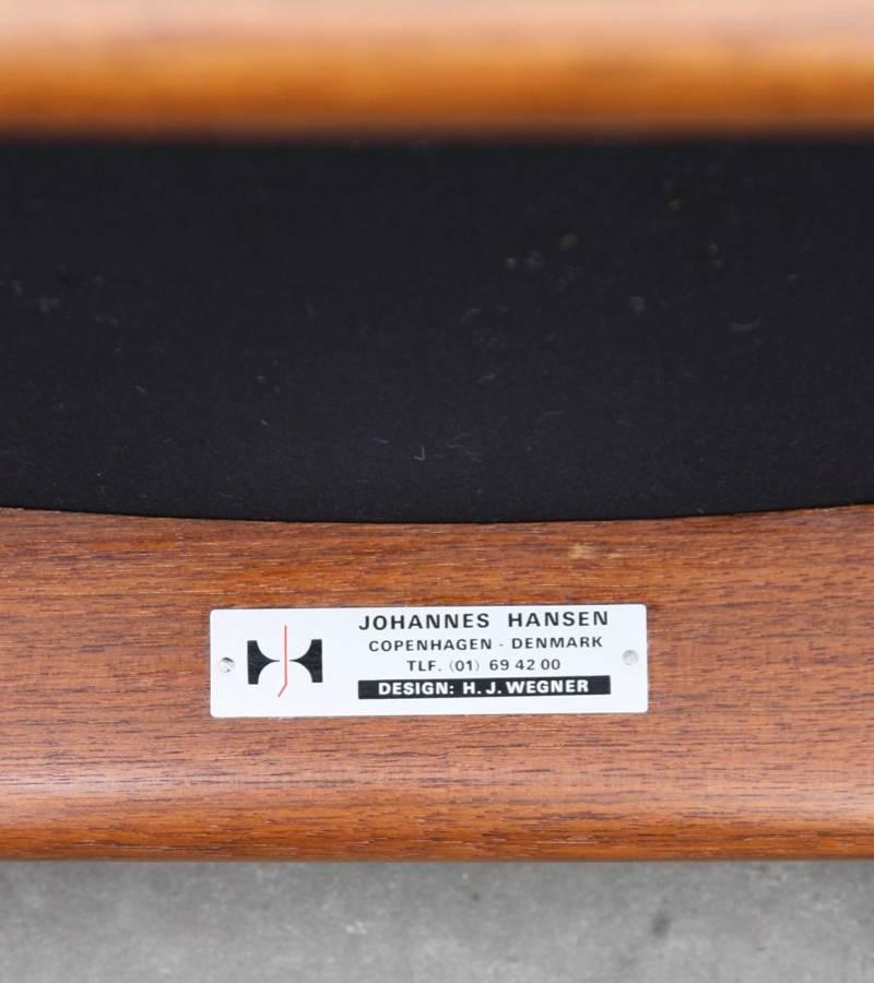 Hans Wegner Cognac Leather Chair 6