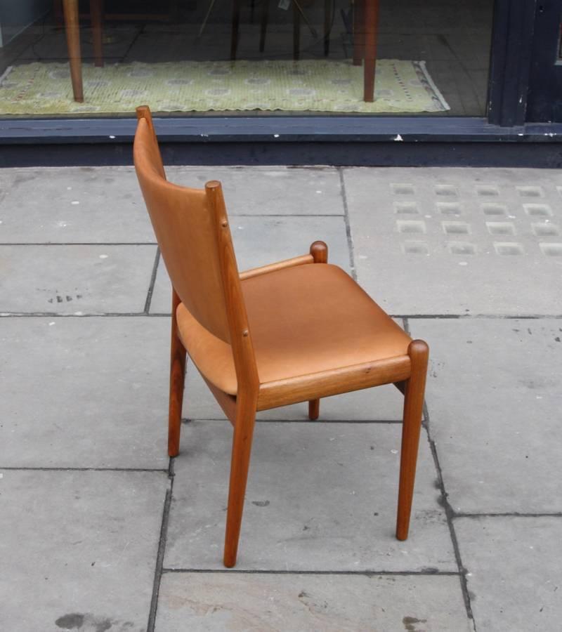 Hans Wegner Cognac Leather Chair 2