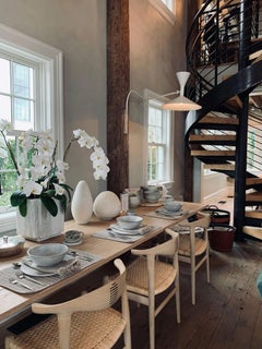 Hans Wegner Cow Horn Chair in Soaped Oak