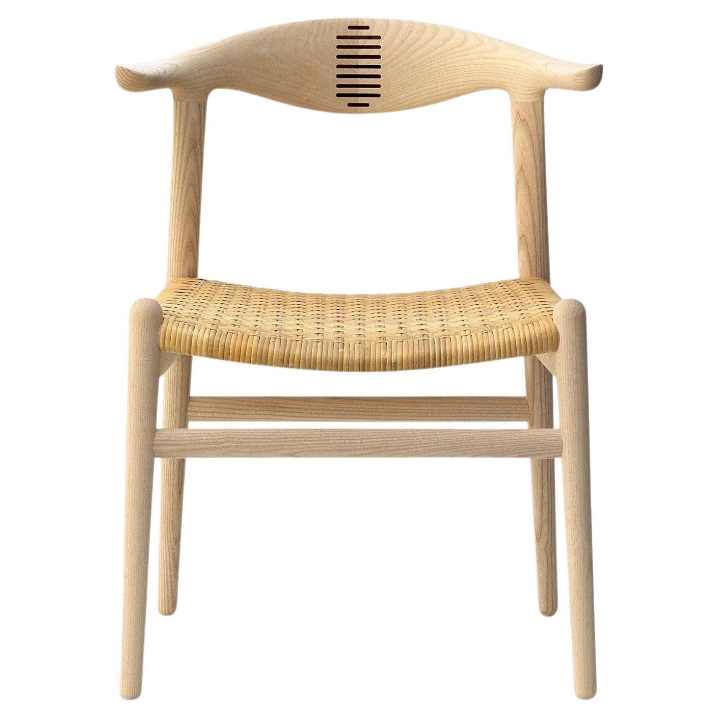 Hans Wegner Cow Horn Chair aus geformter Eiche