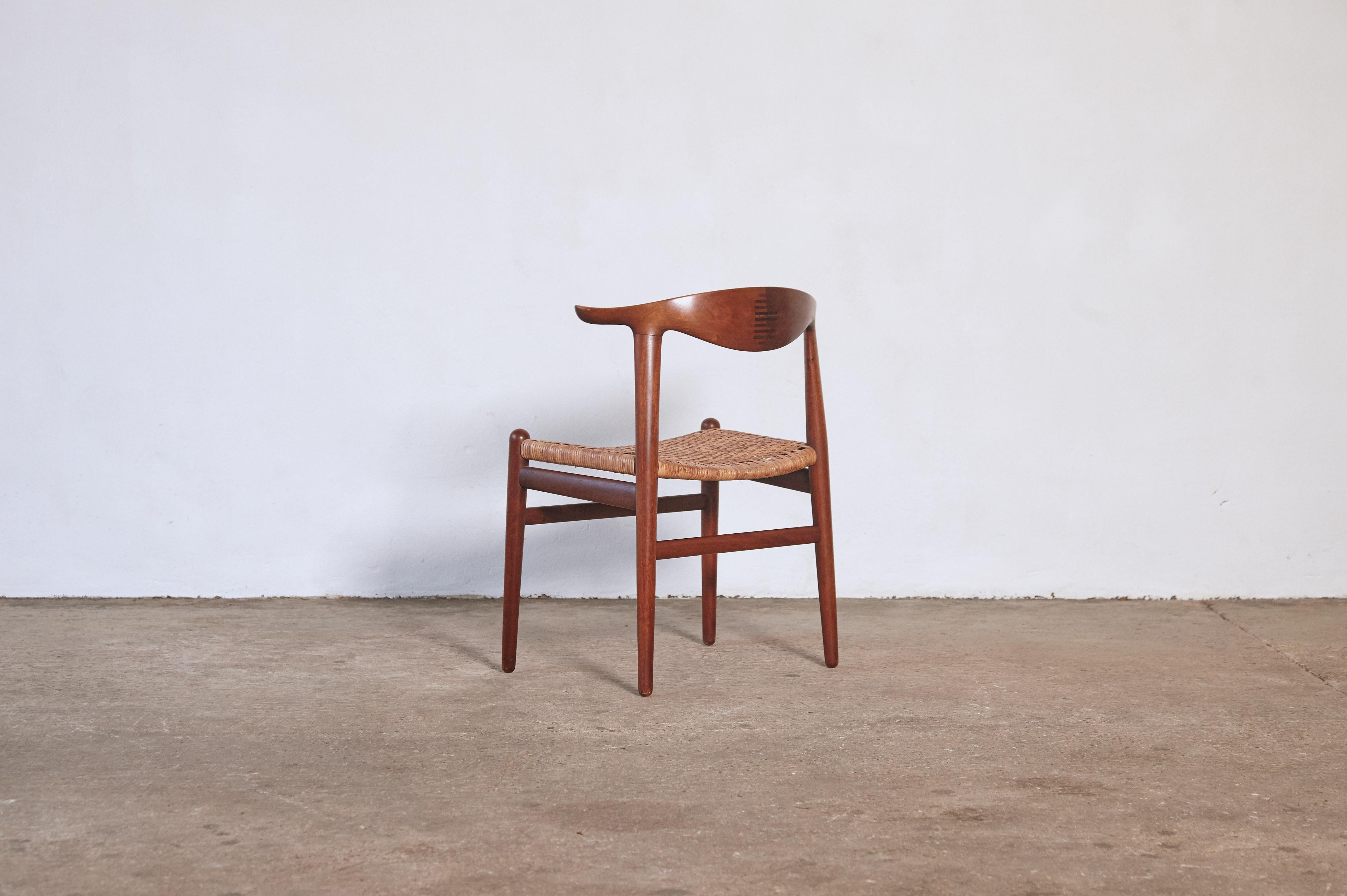 Hans Wegner Cow Horn Chair, Modell JH 505, Johannes Hansen, Dänemark, 1950er-1960er Jahre (Gehstock) im Angebot