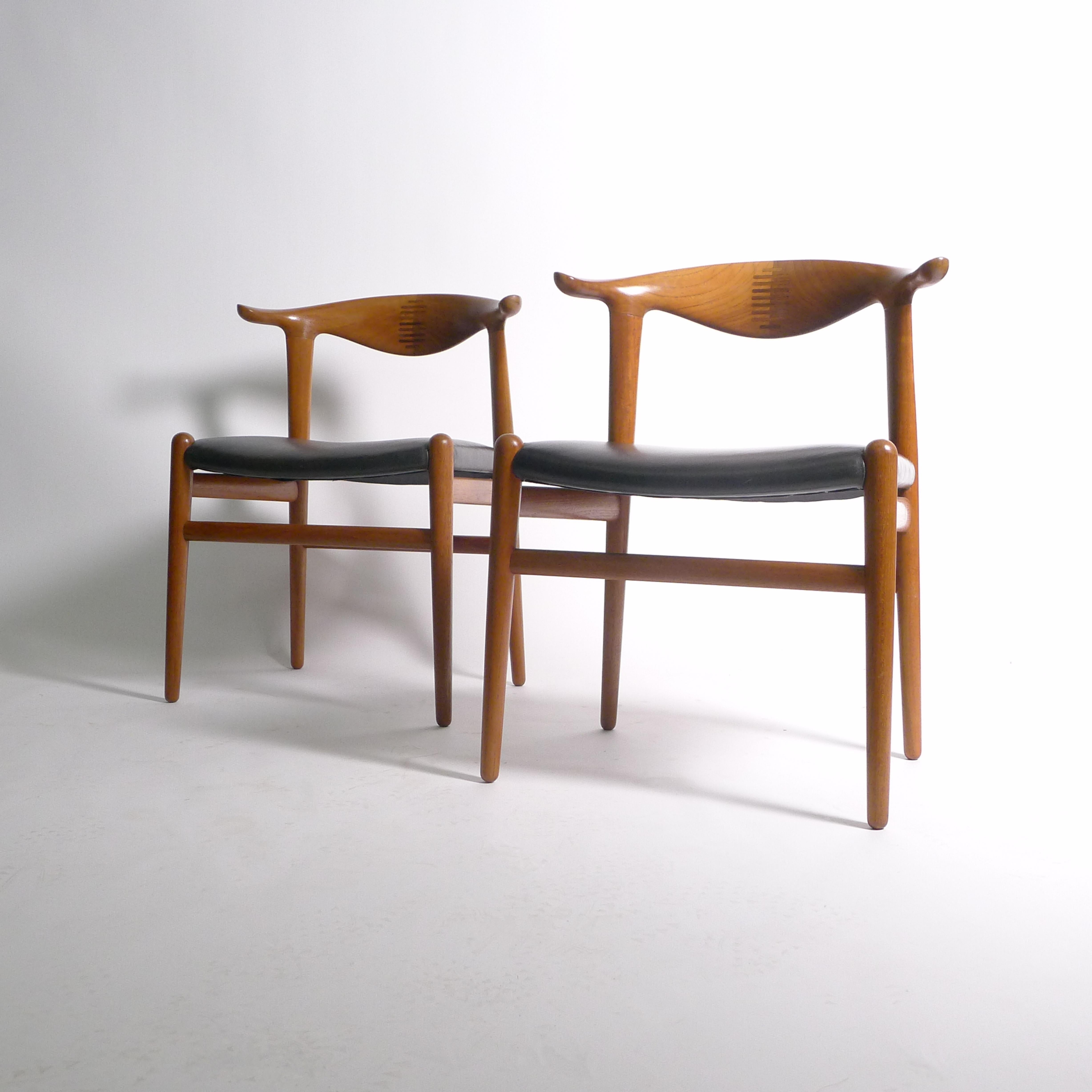 Hans Wegner, Cow Horn Chair, Modell JH 505, Johannes Hansen, Dänemark 1950er Jahre im Angebot 3