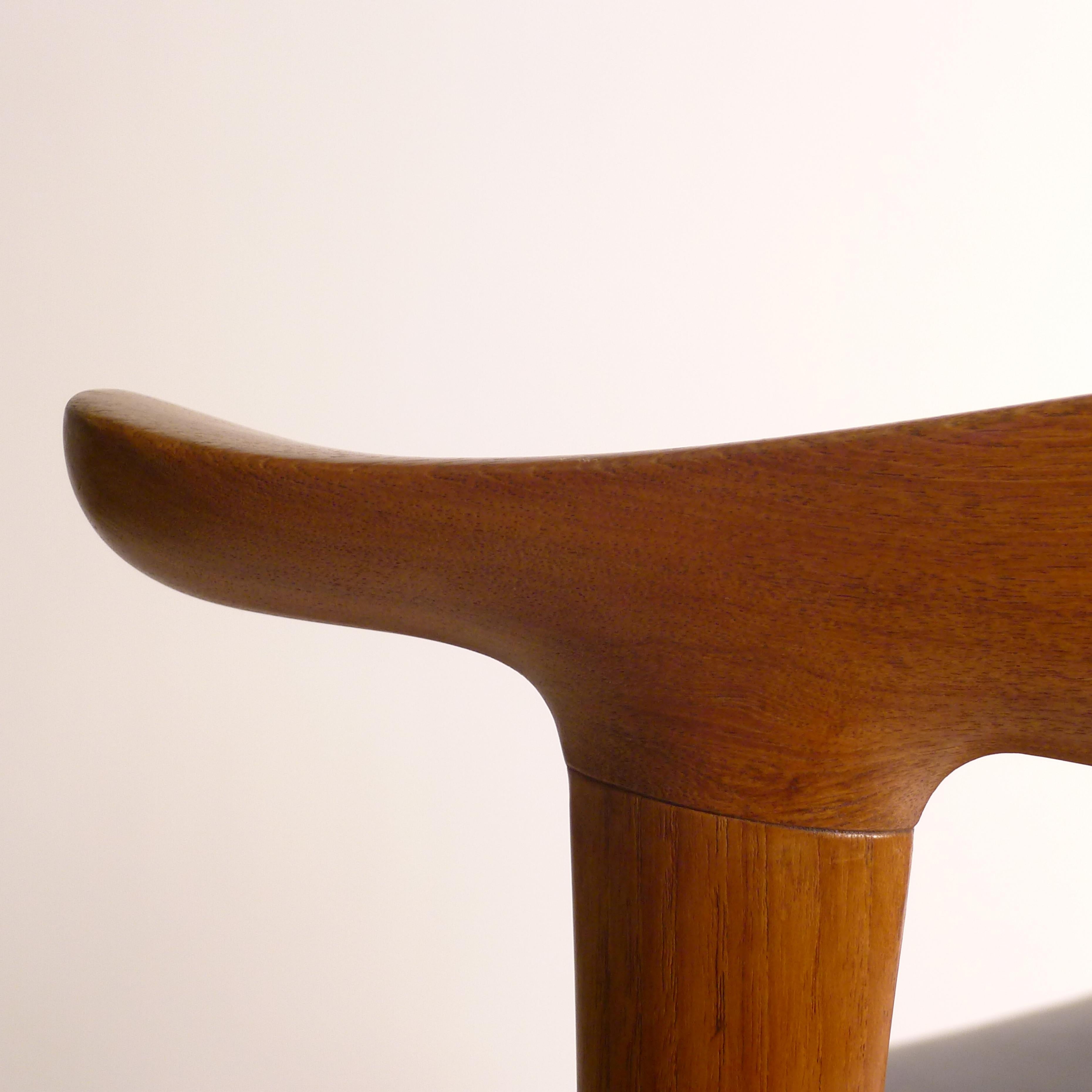 Hans Wegner, Cow Horn Chair, Modell JH 505, Johannes Hansen, Dänemark 1950er Jahre im Angebot 7