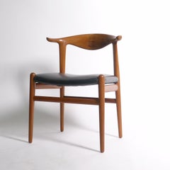 Hans Wegner, Cow Horn Chair, model JH 505, Johannes Hansen, Denmark 1950s