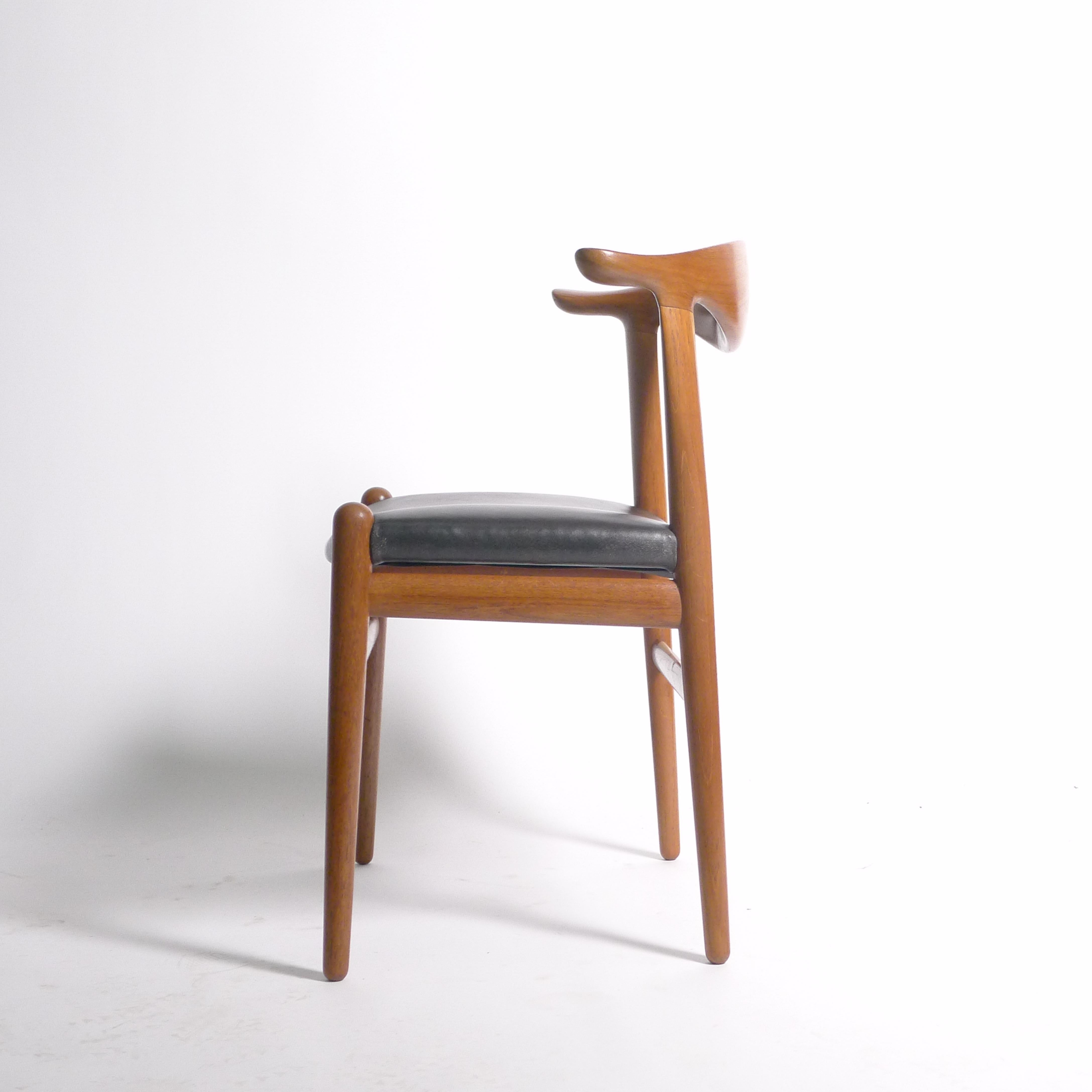 Hans Wegner, Cow Horn Chair, Modell JH 505, Johannes Hansen, Dänemark 1950er Jahre (Moderne der Mitte des Jahrhunderts) im Angebot