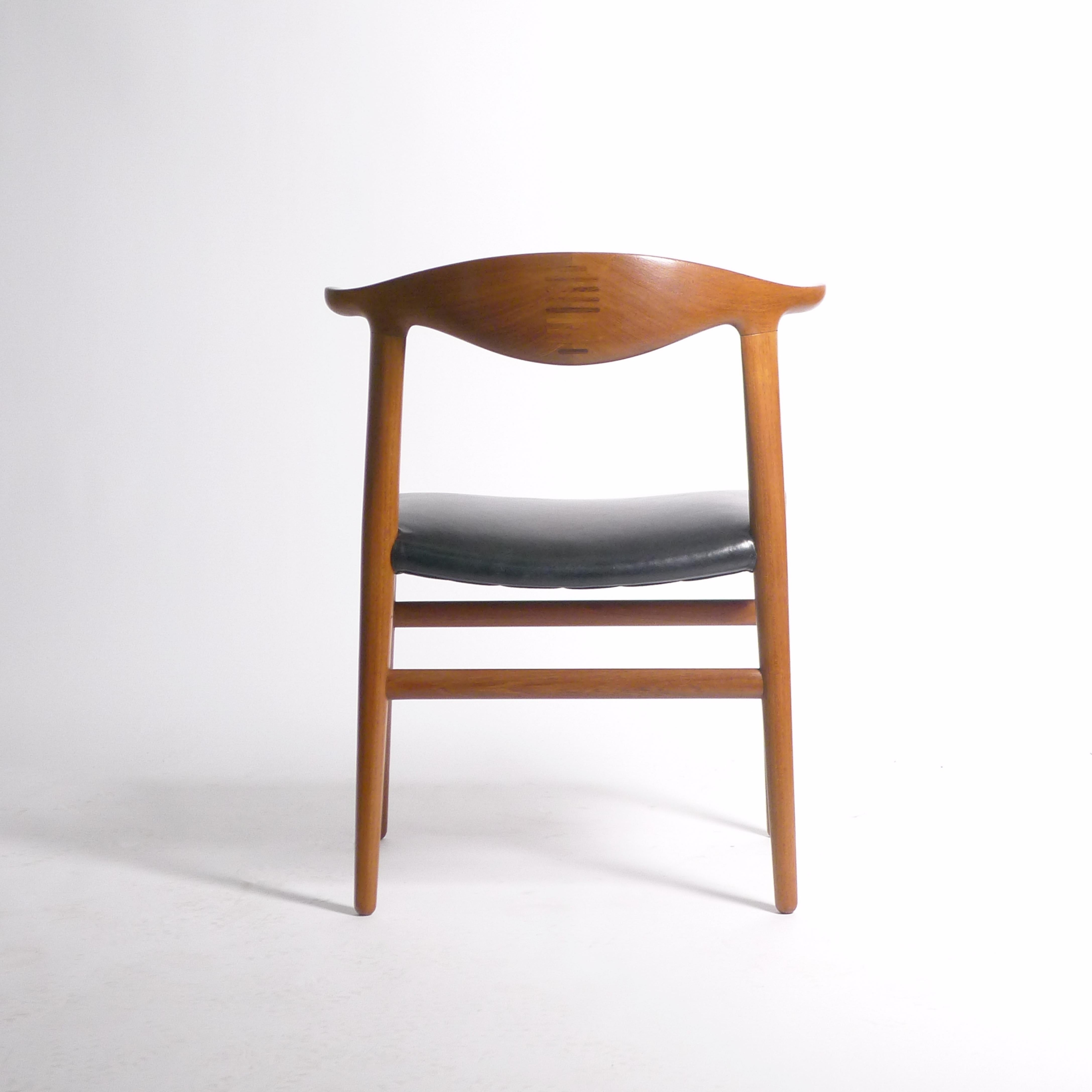 Hans Wegner, Cow Horn Chair, Modell JH 505, Johannes Hansen, Dänemark 1950er Jahre (Dänisch) im Angebot