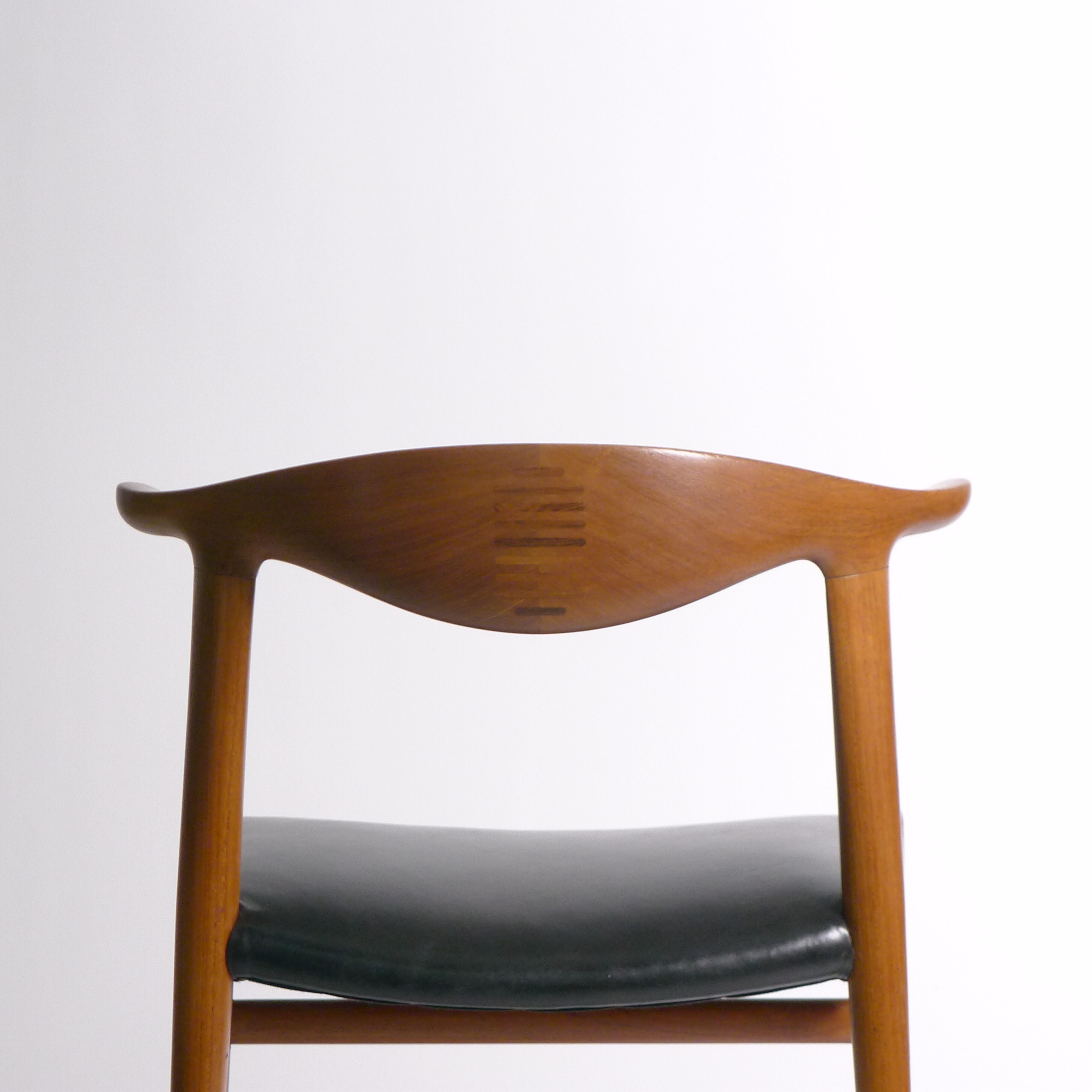 Hans Wegner, Cow Horn Chair, Modell JH 505, Johannes Hansen, Dänemark 1950er Jahre im Zustand „Gut“ im Angebot in Wargrave, Berkshire