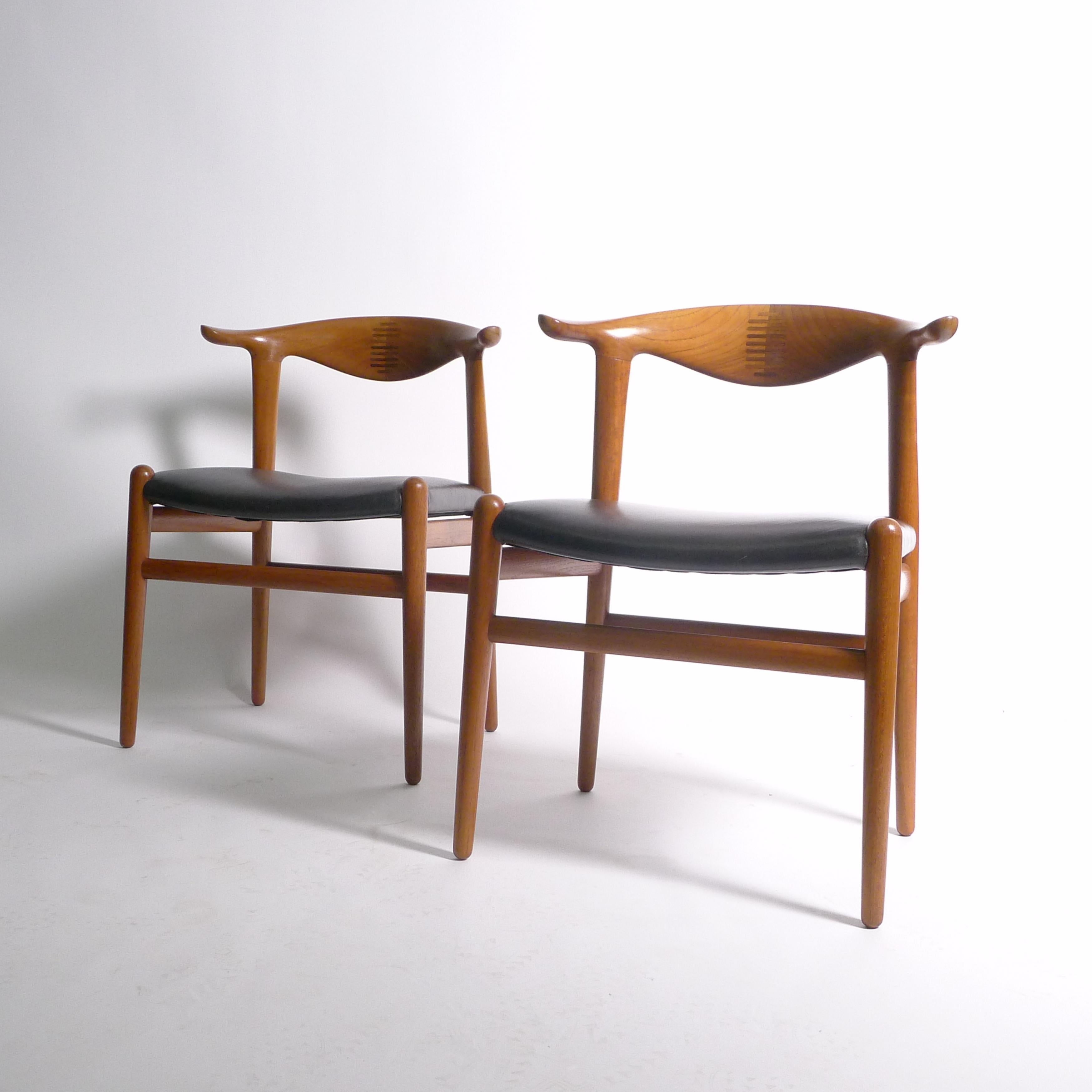 Hans Wegner, Cow Horn Chair, Modell JH 505, Johannes Hansen, Dänemark 1950er Jahre im Angebot 2