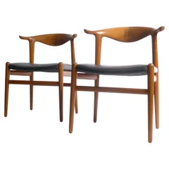 Hans Wegner, Cow Horn Chair, model JH 505, Johannes Hansen, Denmark 1950s