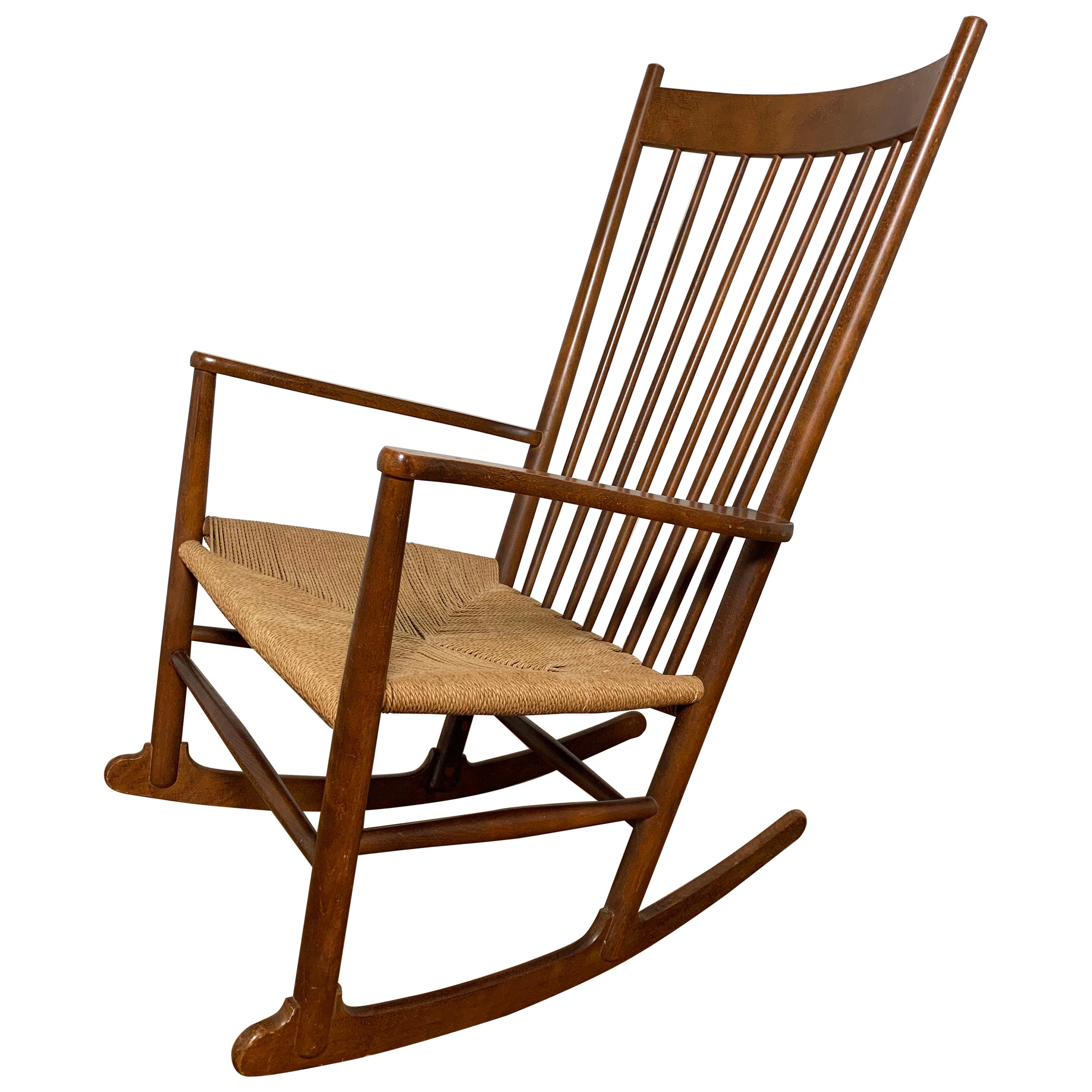 Hans Wegner Danish "J16" Rocking Chair for FDB Mobler