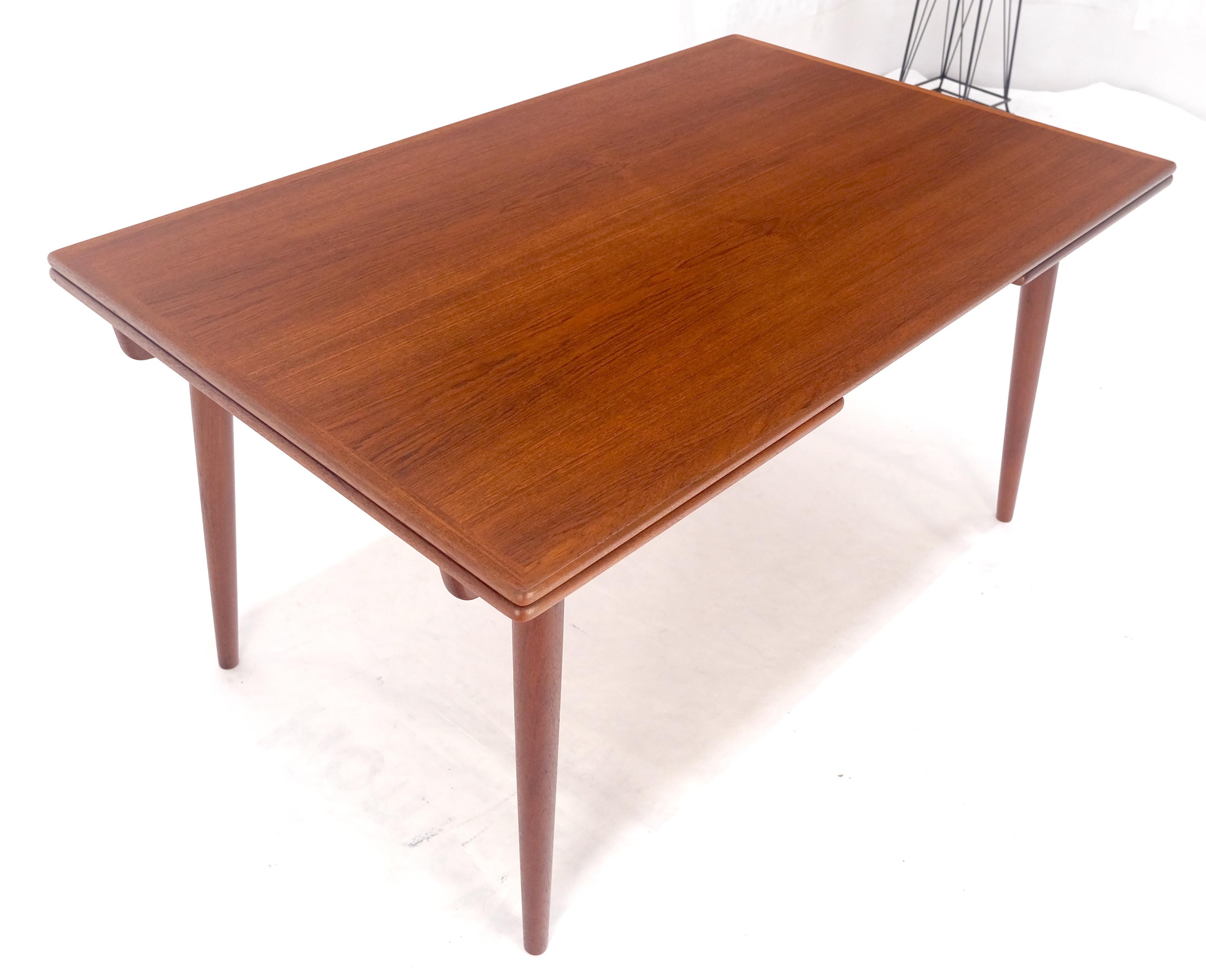 Table de salle à manger en teck réfractaire à feuilles 20