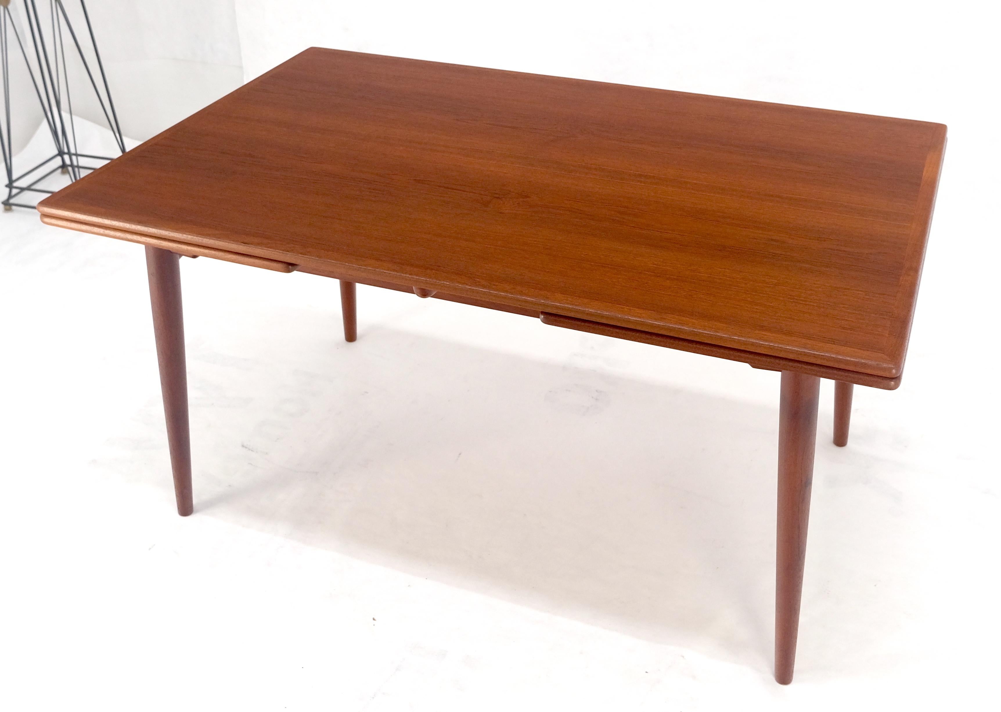 Danois Table de salle à manger en teck réfractaire à feuilles 20