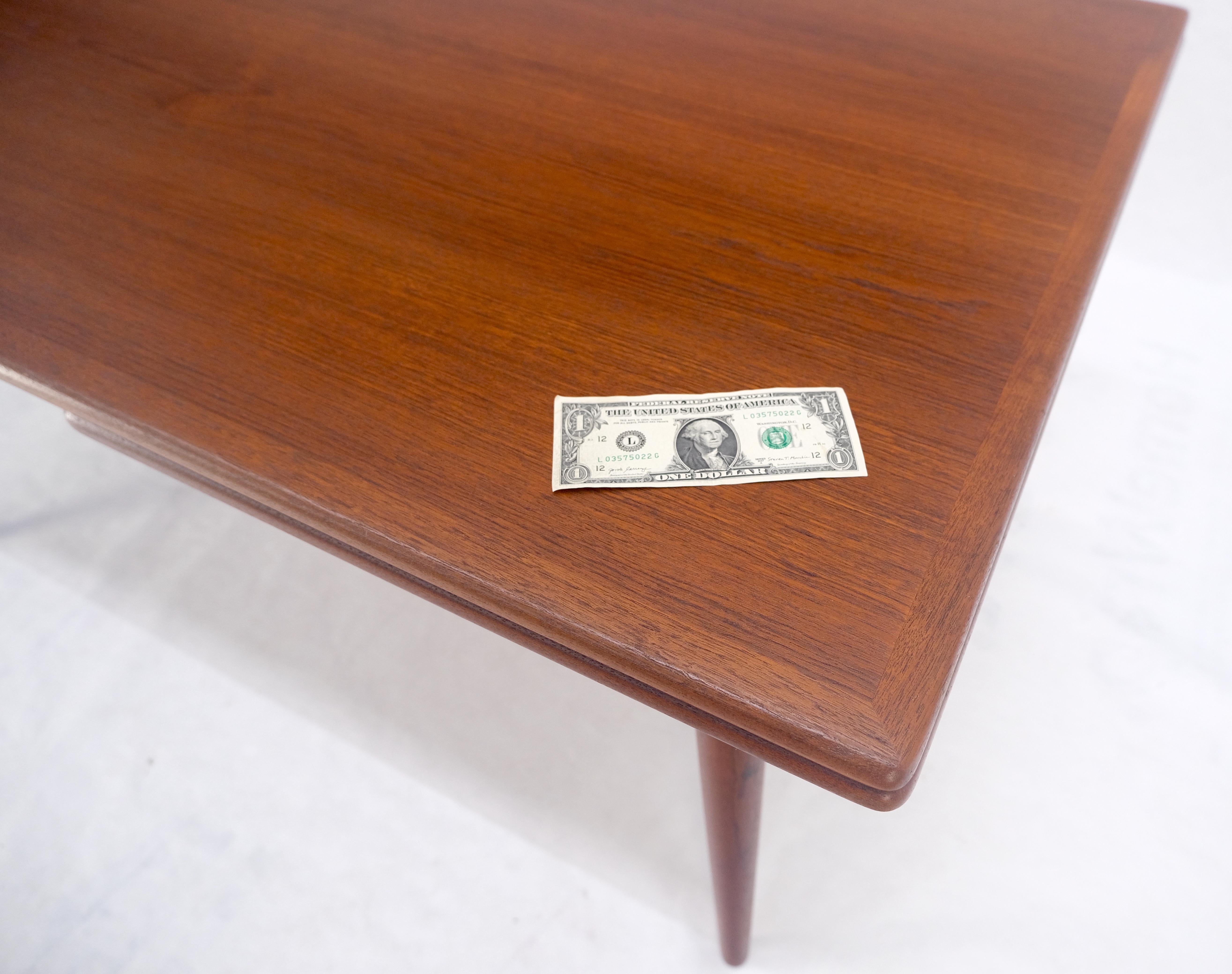 Table de salle à manger en teck réfractaire à feuilles 20