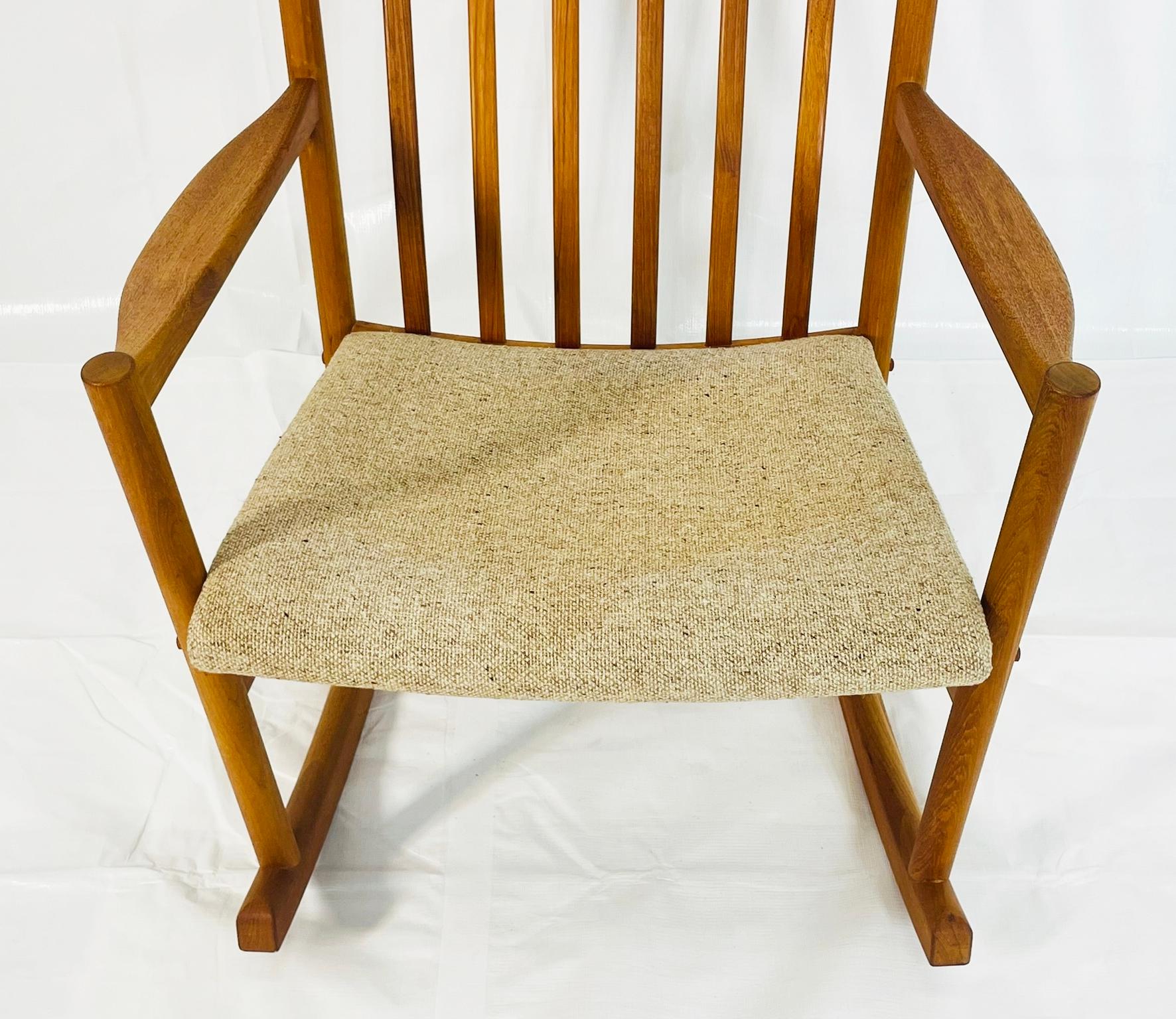 Hans Wegner Danish Teak Rocking Chair for Tarm Stole, 1960s im Angebot 4