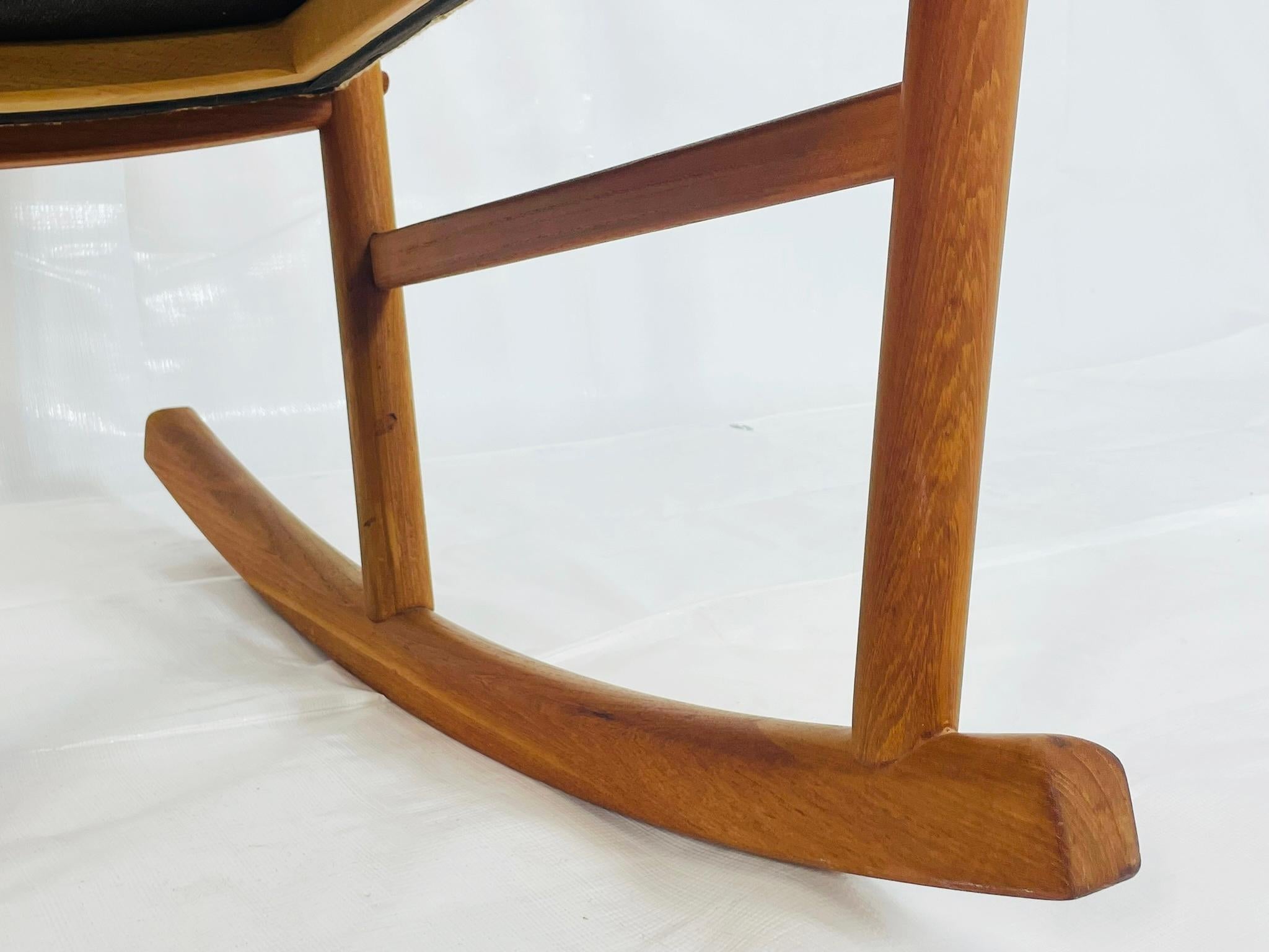 Hans Wegner Danish Teak Rocking Chair for Tarm Stole, 1960s im Angebot 6